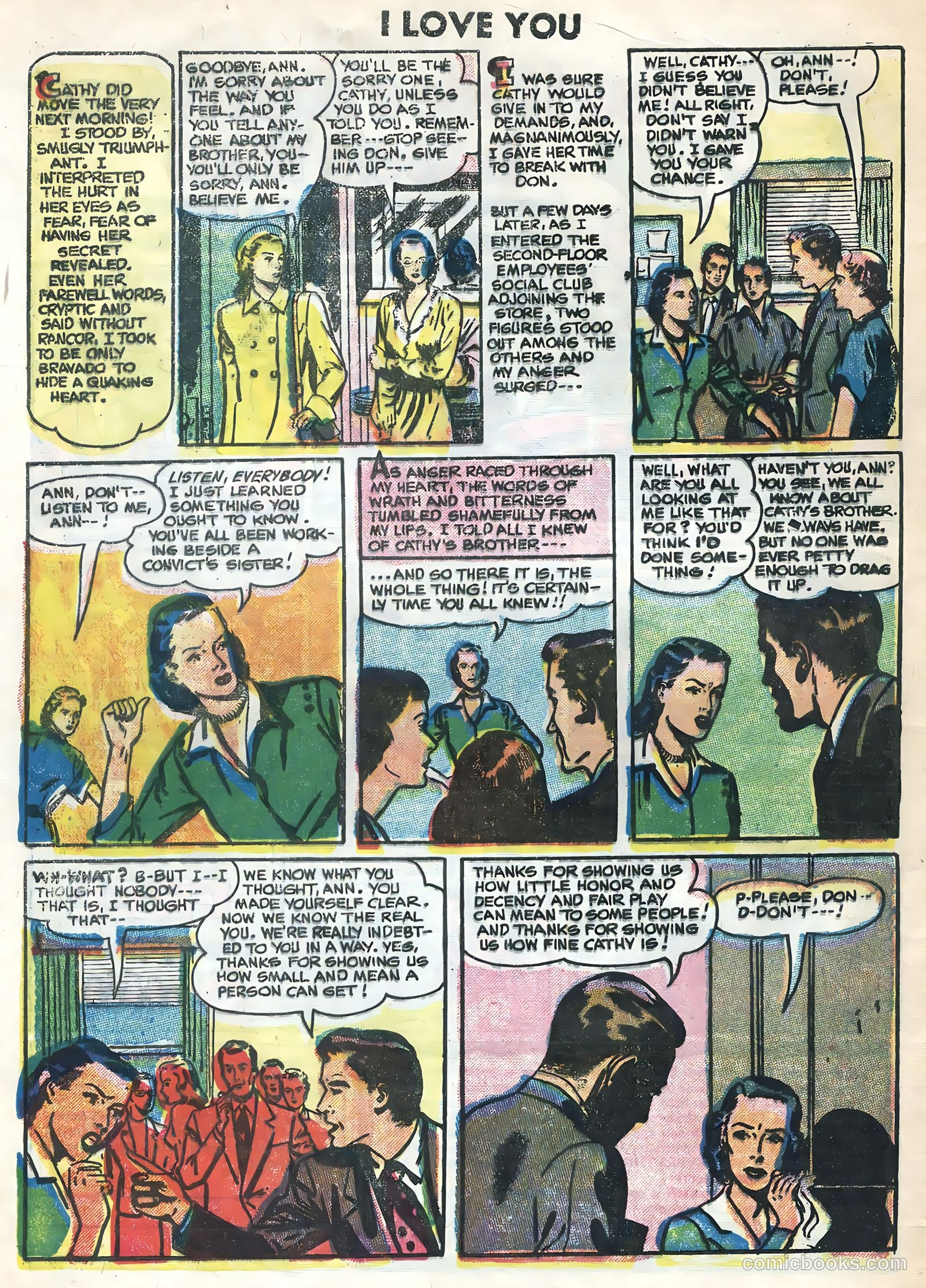 I Love You #8 (1955) — page 32 of 36