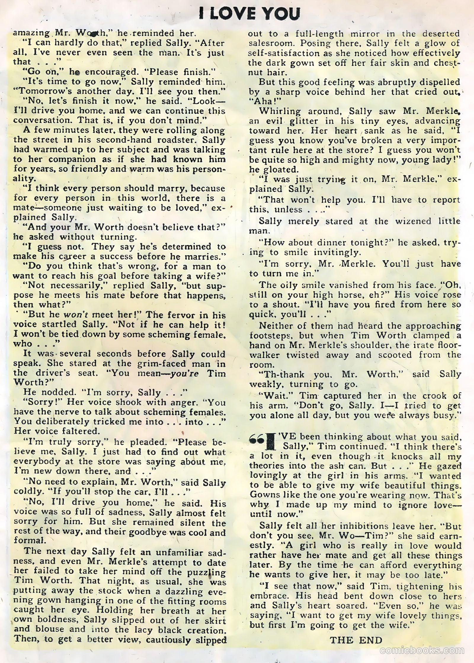 I Love You #9 (1956) — page 19 of 36