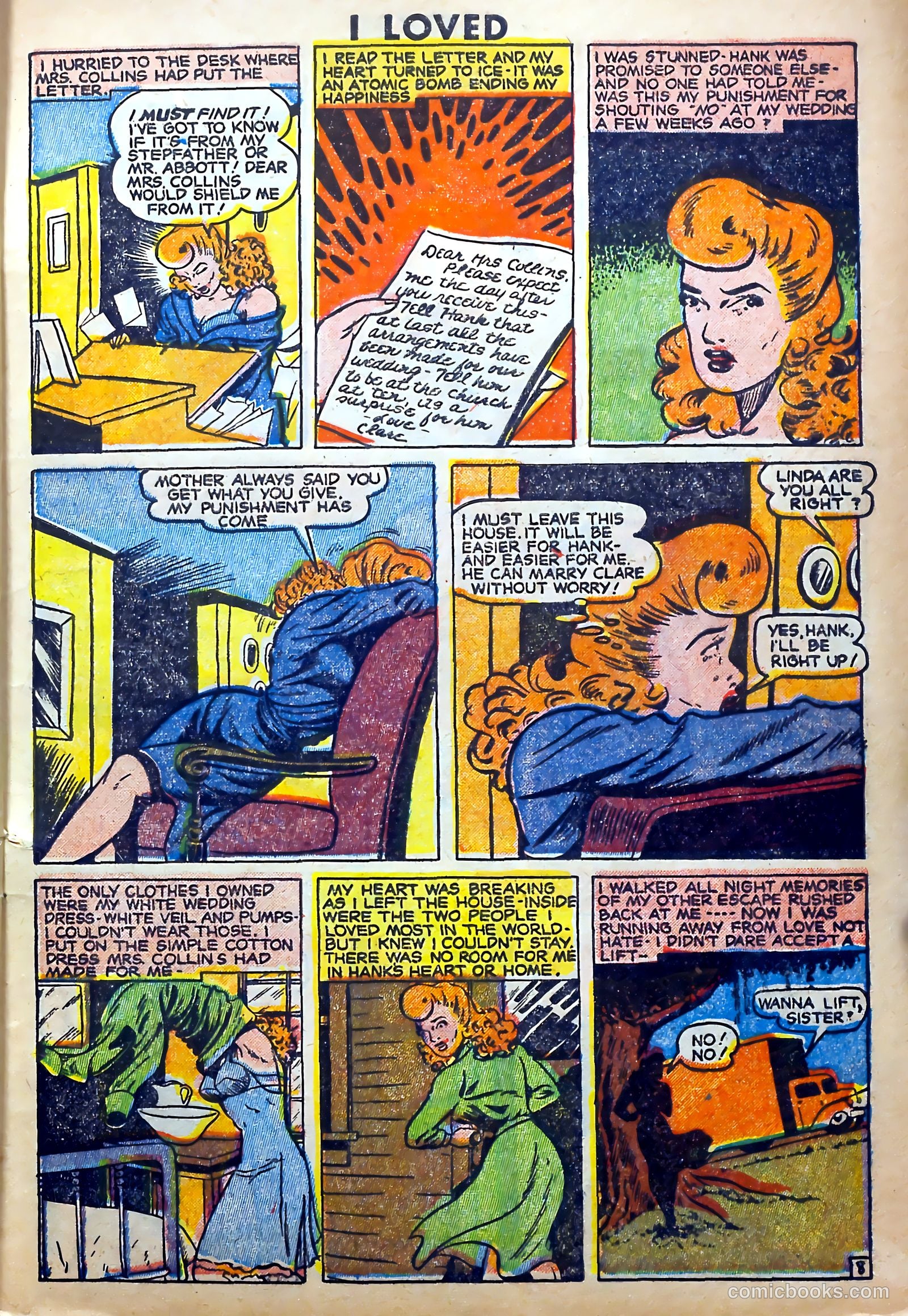 I Loved Real Confession Stories #28 (1949) — page 9 of 36