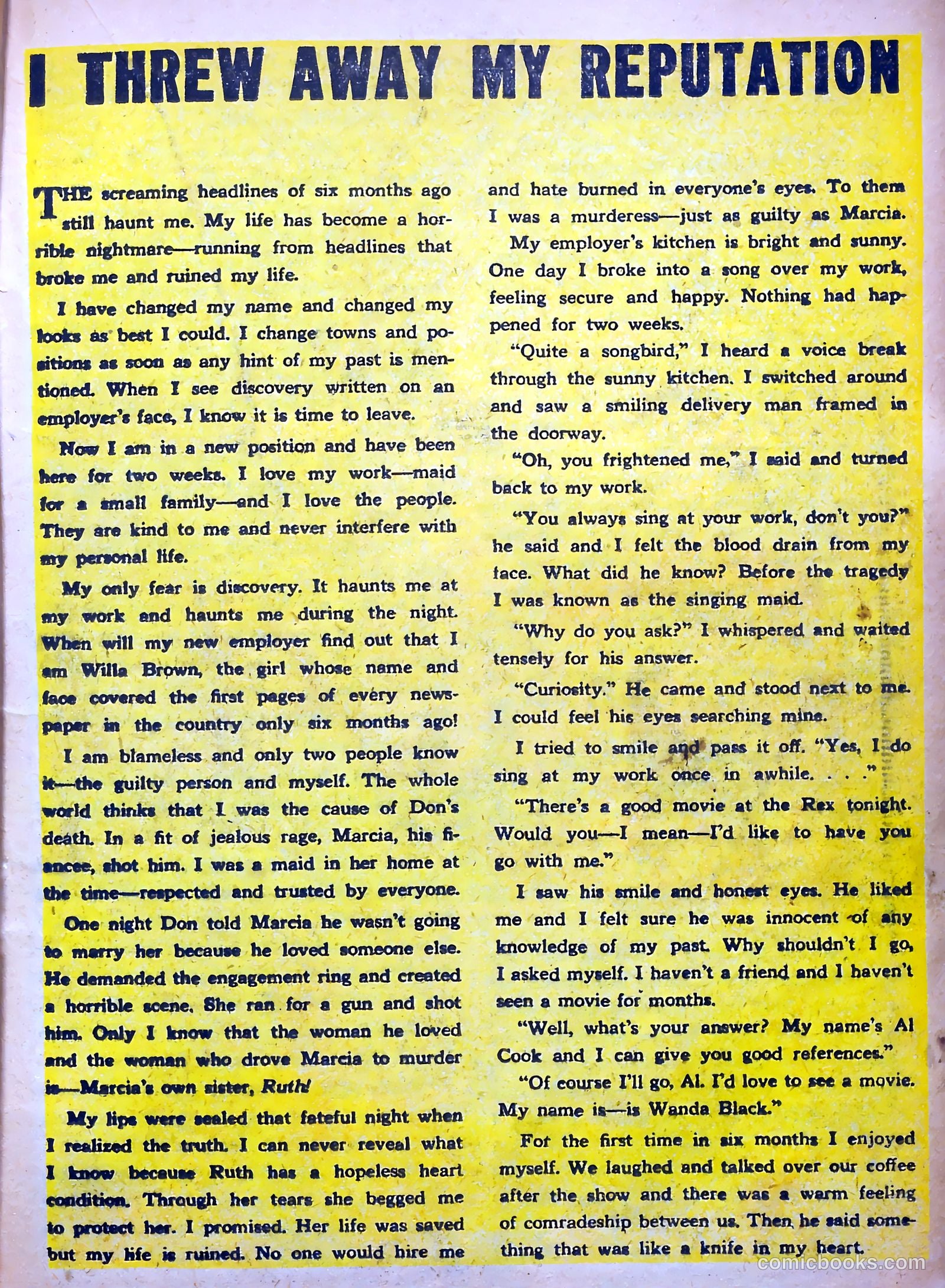 I Loved Real Confession Stories #28 (1949) — page 21 of 36