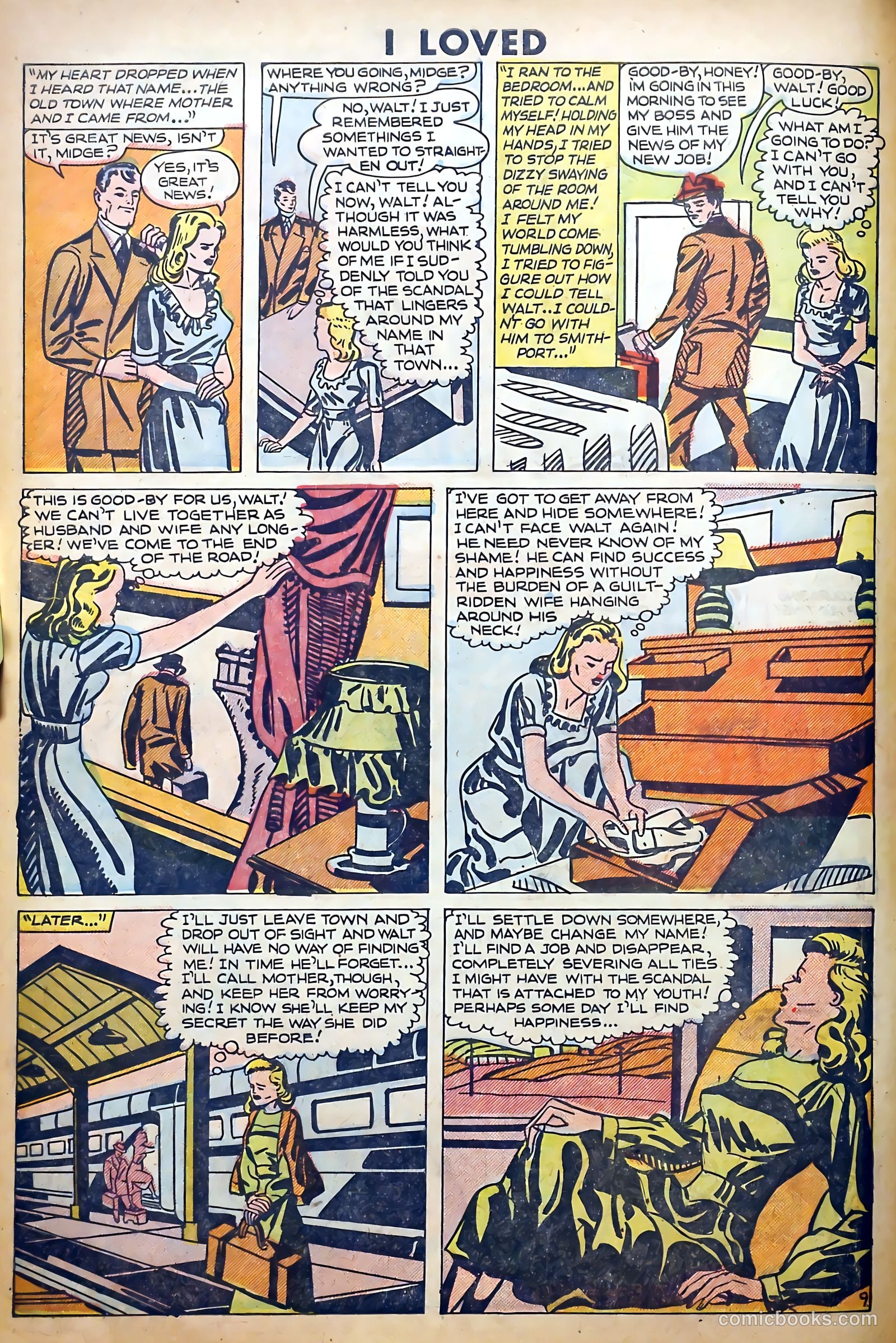 I Loved Real Confession Stories #32 (1950) — page 9 of 31