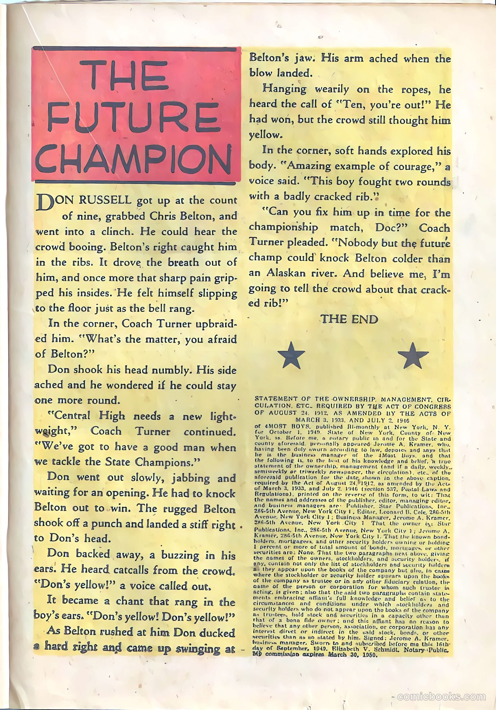 4 Most Boys #39 (1950) — page 21 of 36