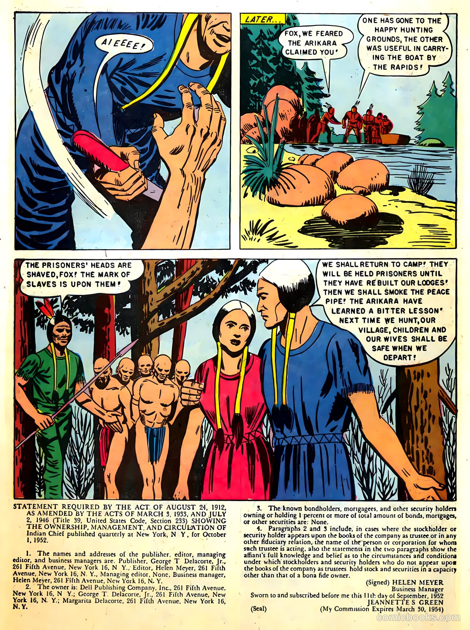 Indian Chief #10 (1953) — page 34 of 36