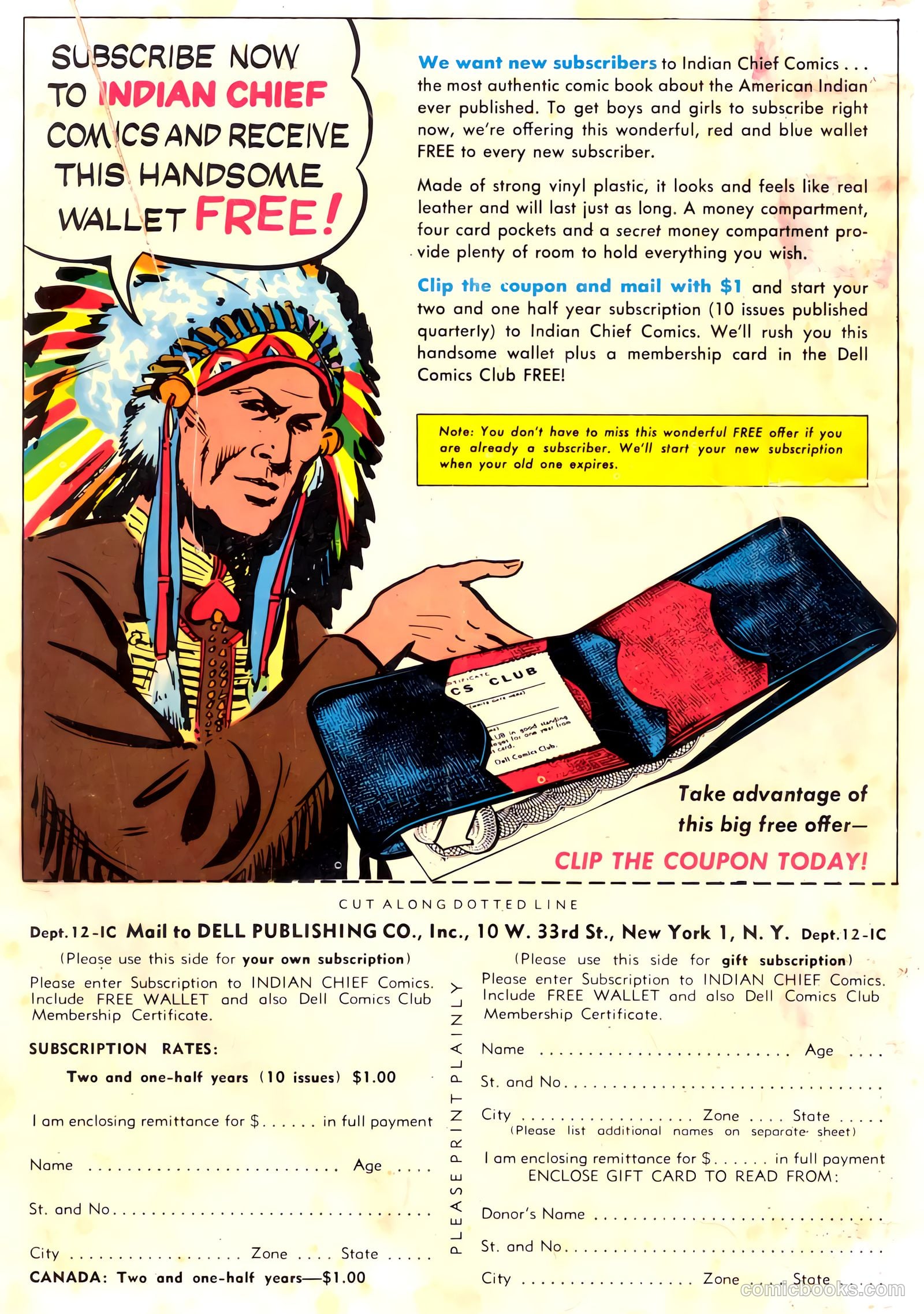 Indian Chief #13 (1954) — page 36 of 36