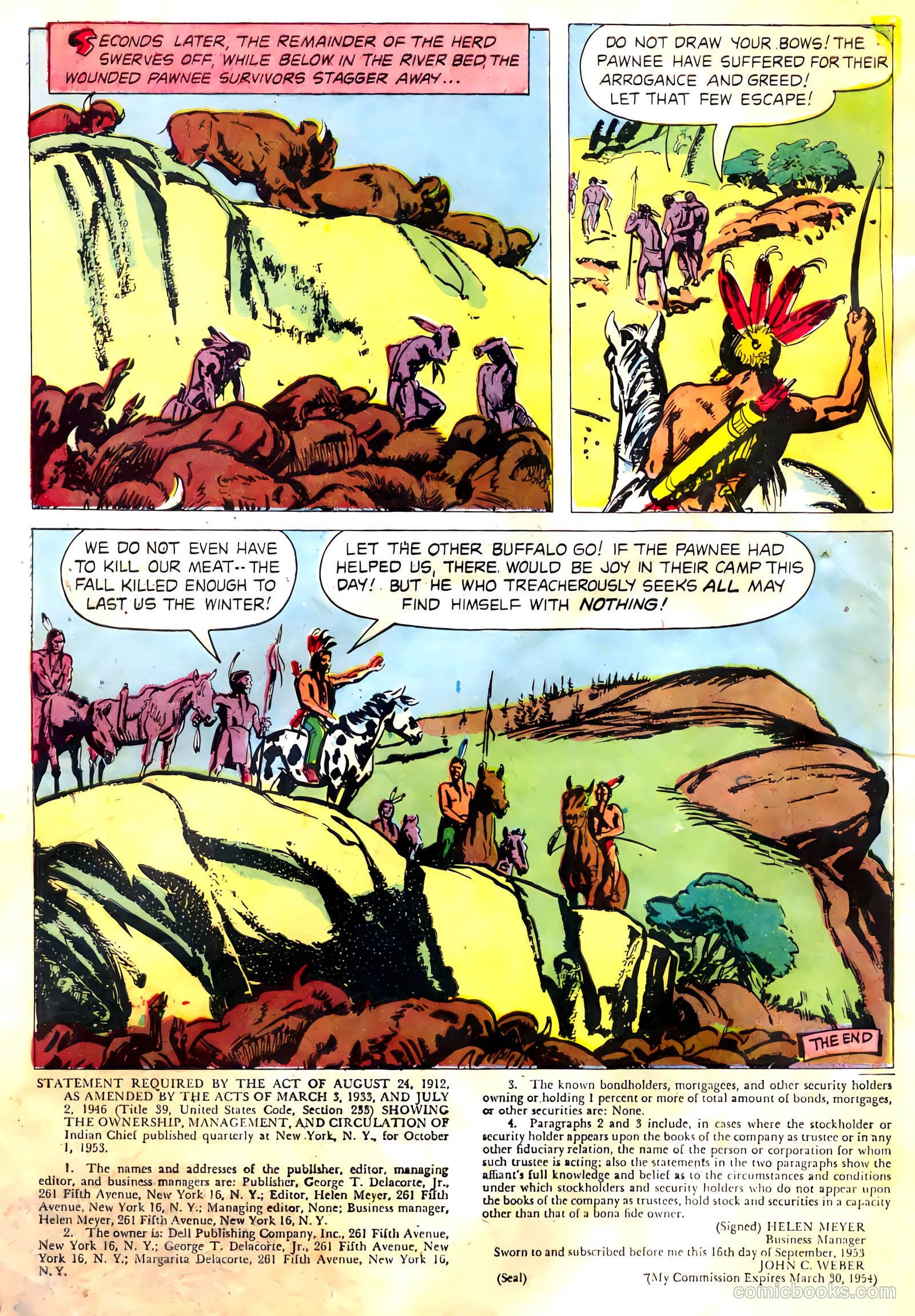 Indian Chief #14 (1954) — page 34 of 36