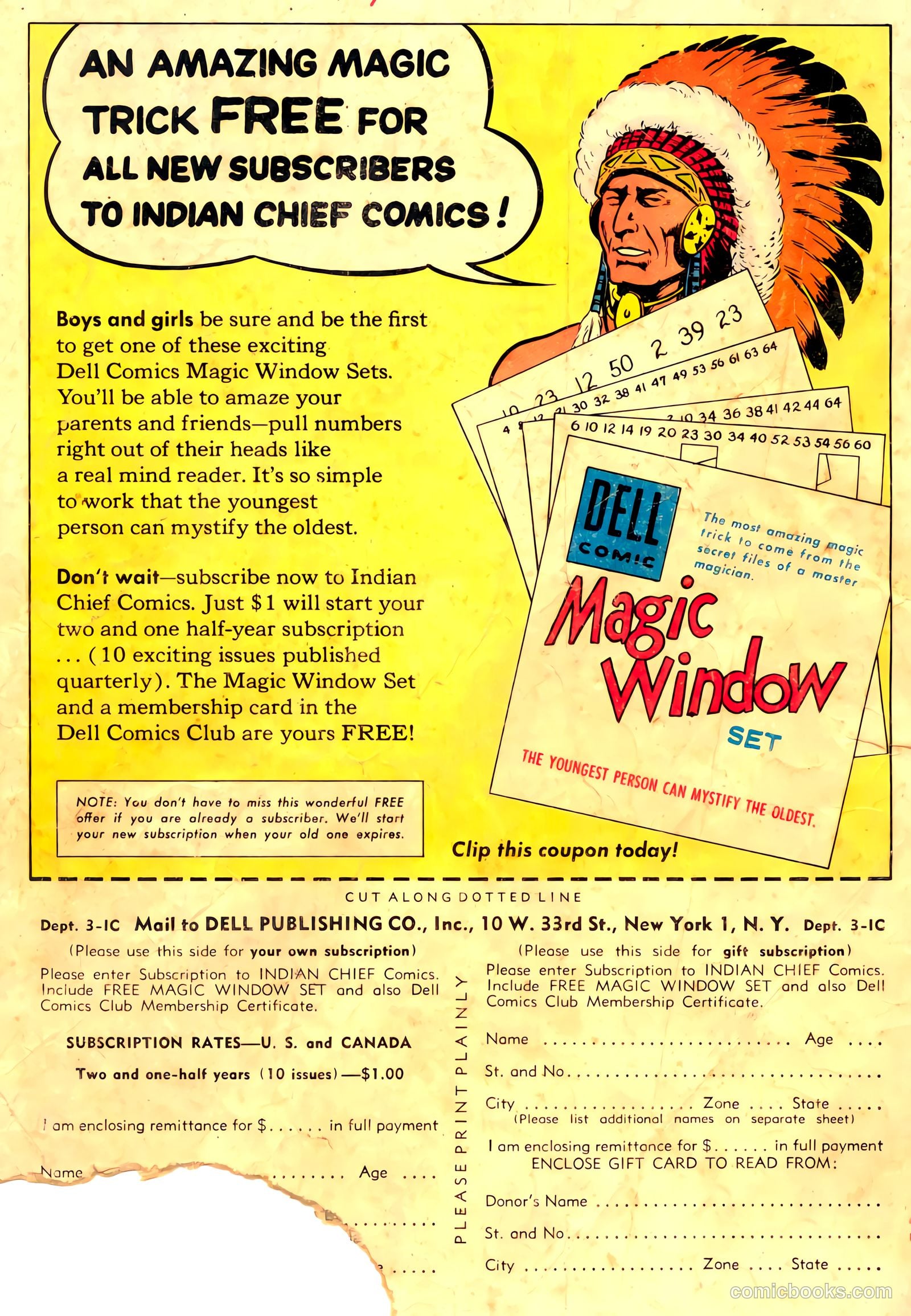 Indian Chief #14 (1954) — page 36 of 36