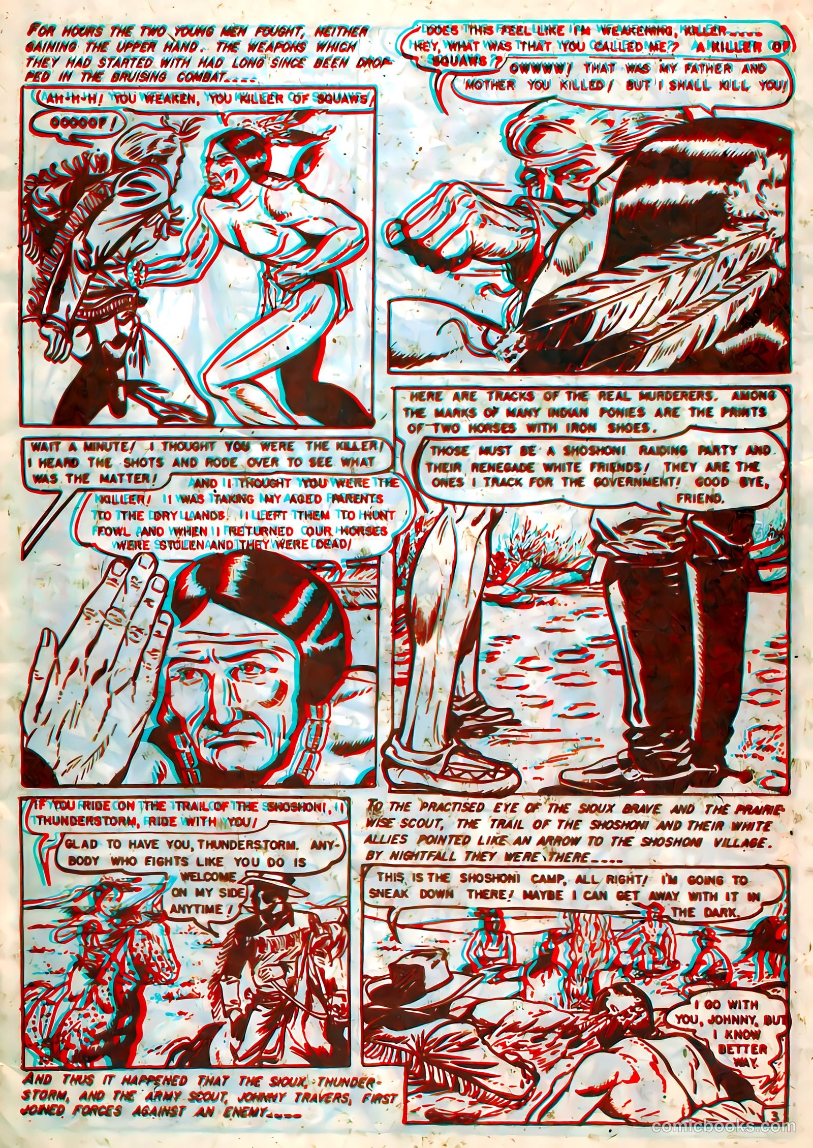 Indian Warriors 3-D #1 (1953) — page 5 of 36