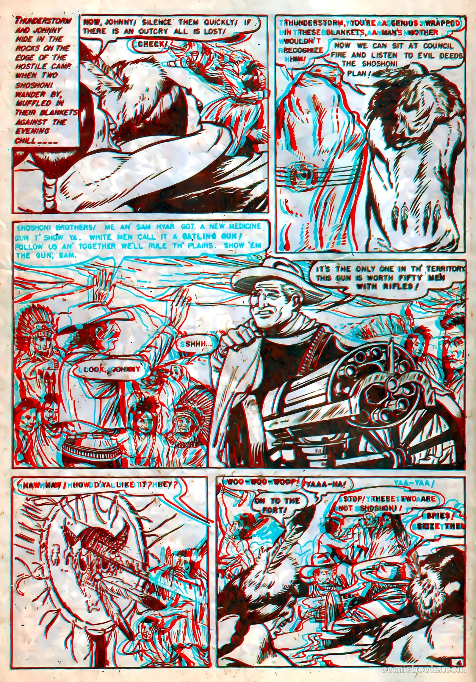 Indian Warriors 3-D #1 (1953) — page 6 of 36