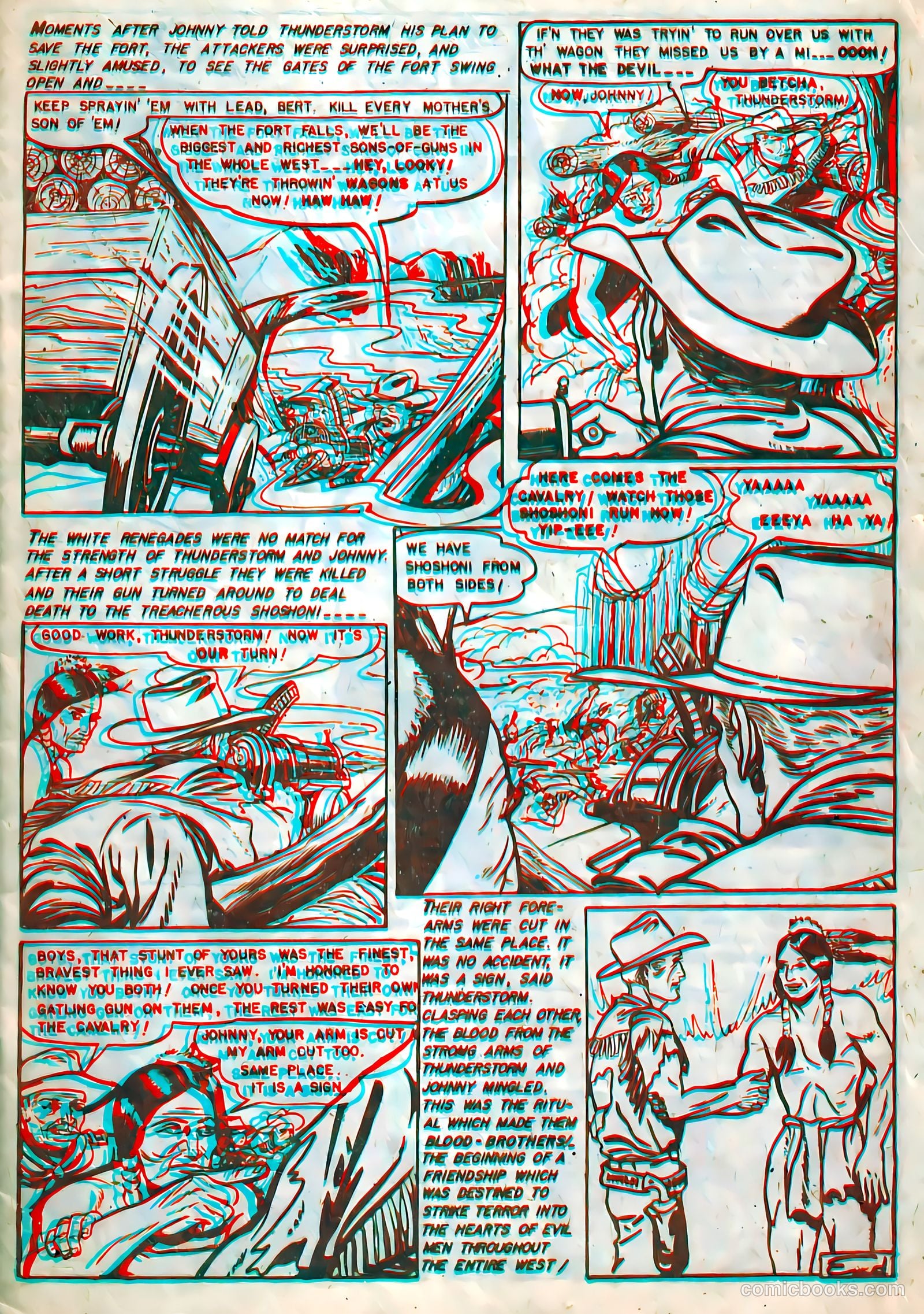 Indian Warriors 3-D #1 (1953) — page 9 of 36