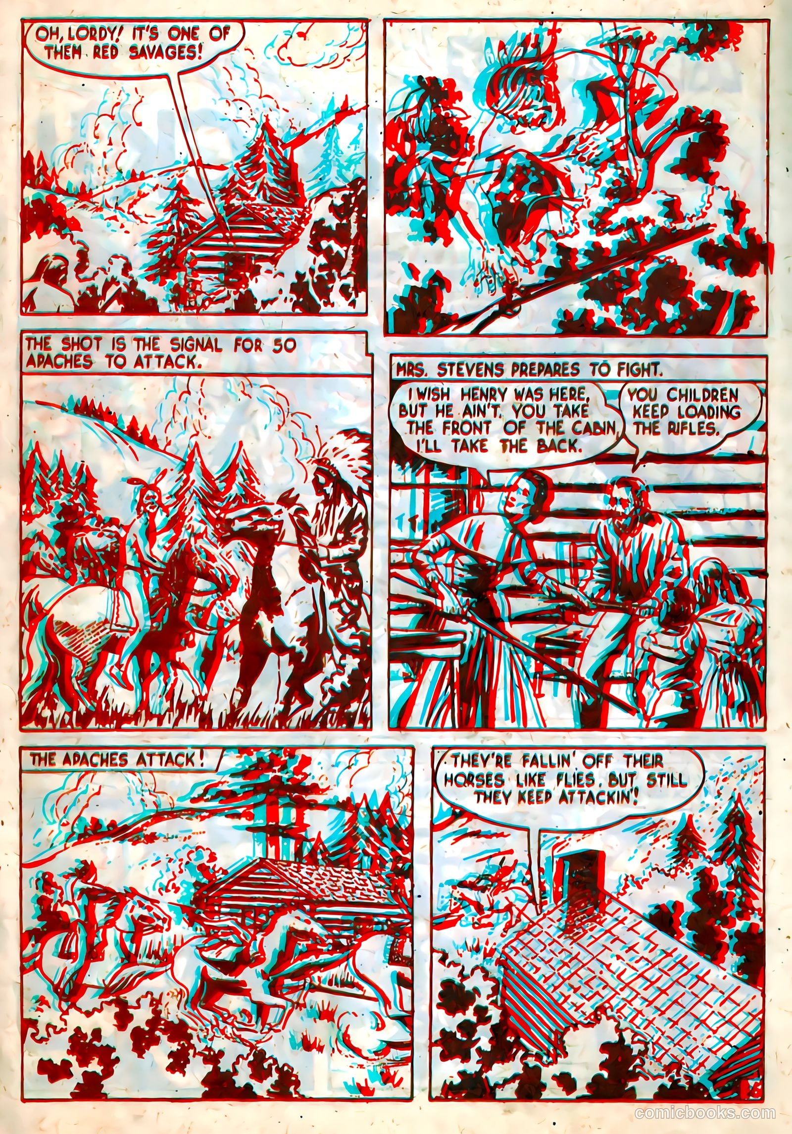 Indian Warriors 3-D #1 (1953) — page 18 of 36