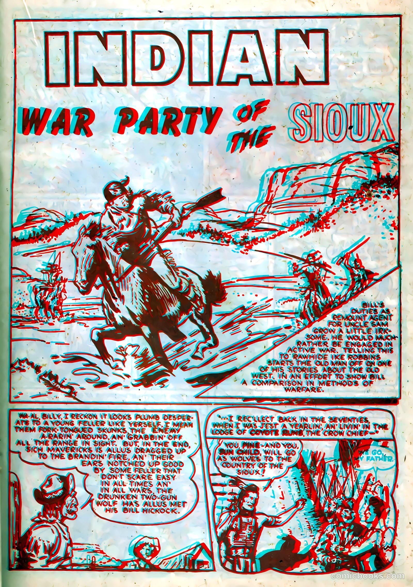 Indian Warriors 3-D #1 (1953) — page 21 of 36