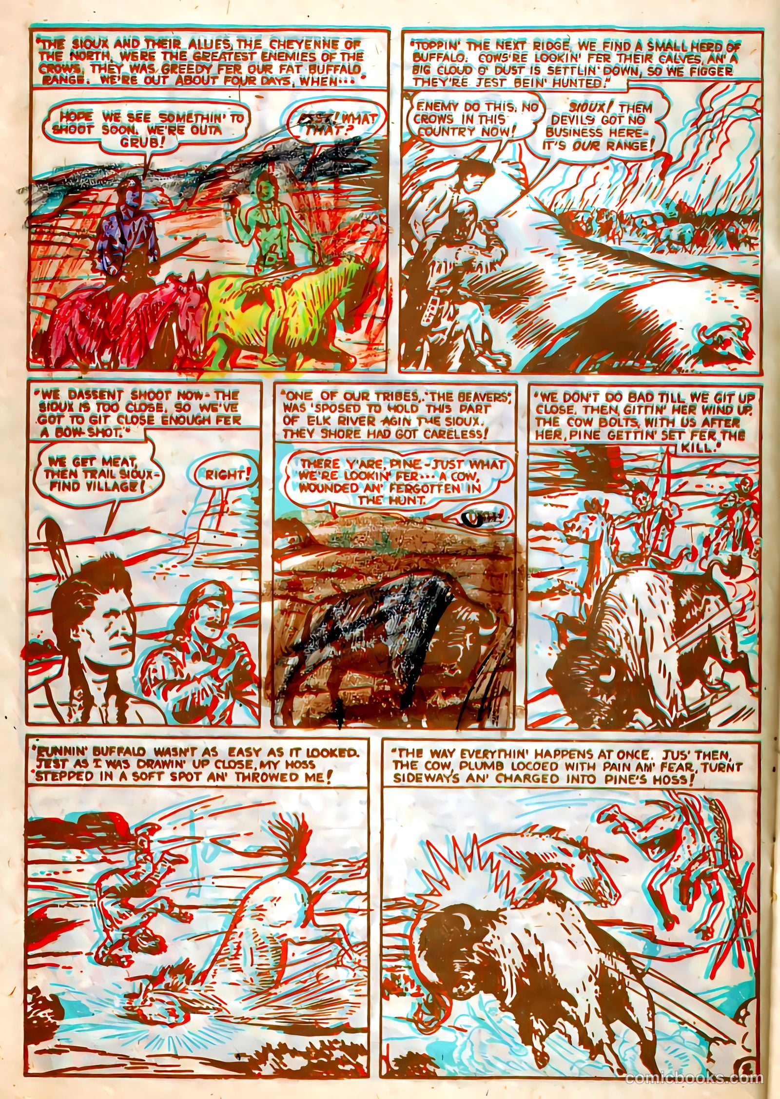 Indian Warriors 3-D #1 (1953) — page 22 of 36