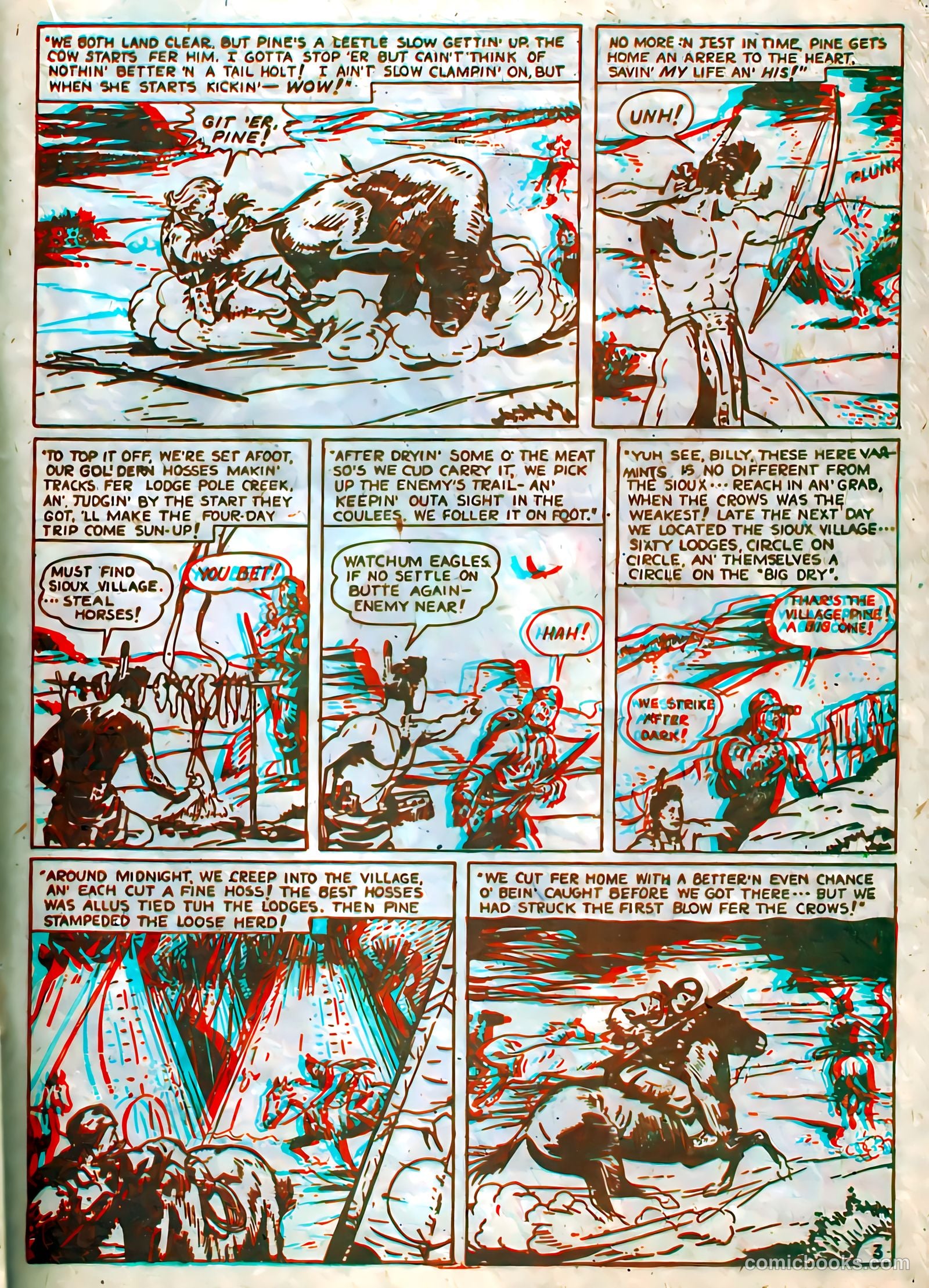 Indian Warriors 3-D #1 (1953) — page 23 of 36