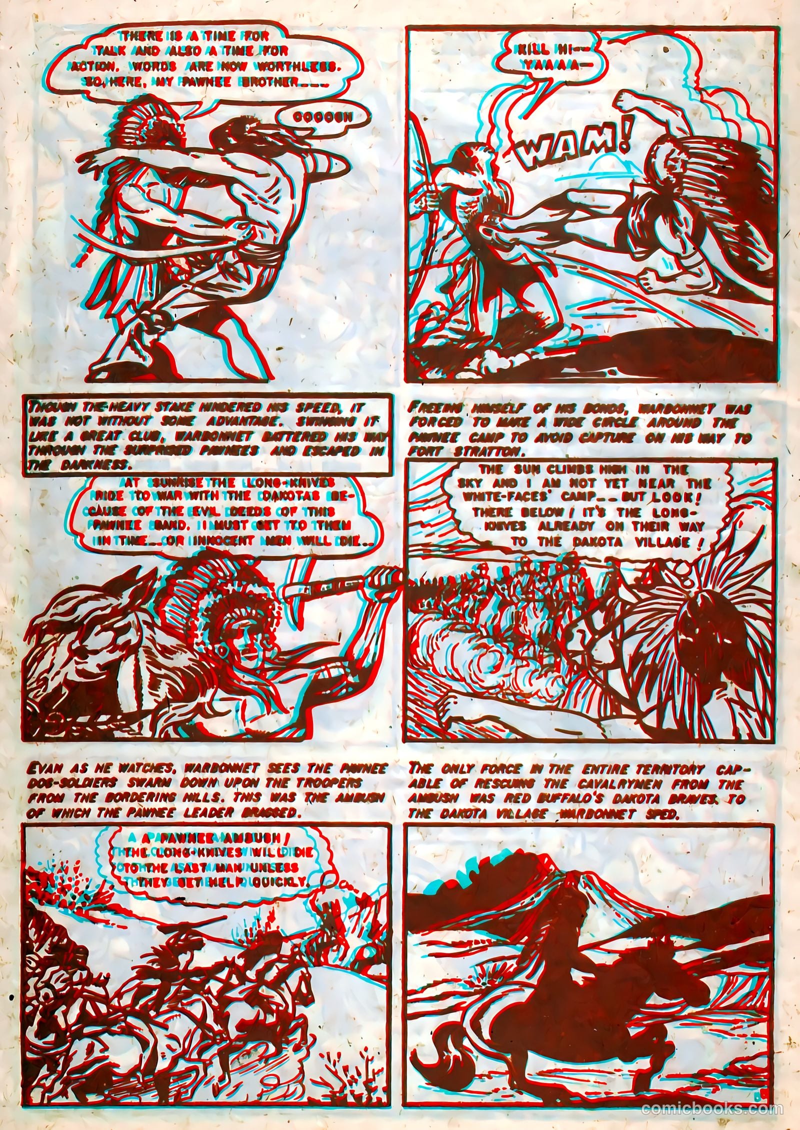 Indian Warriors 3-D #1 (1953) — page 32 of 36