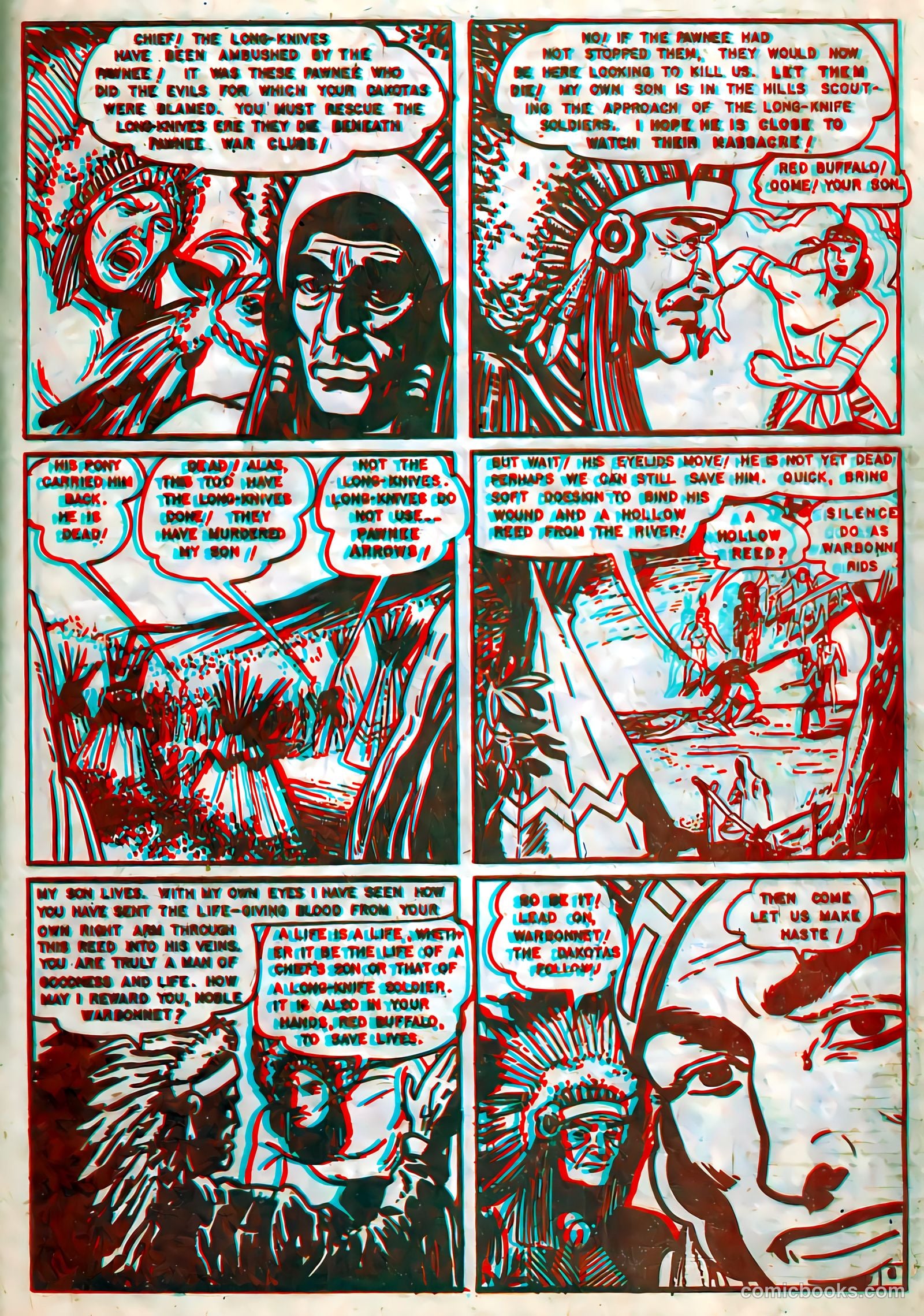 Indian Warriors 3-D #1 (1953) — page 33 of 36