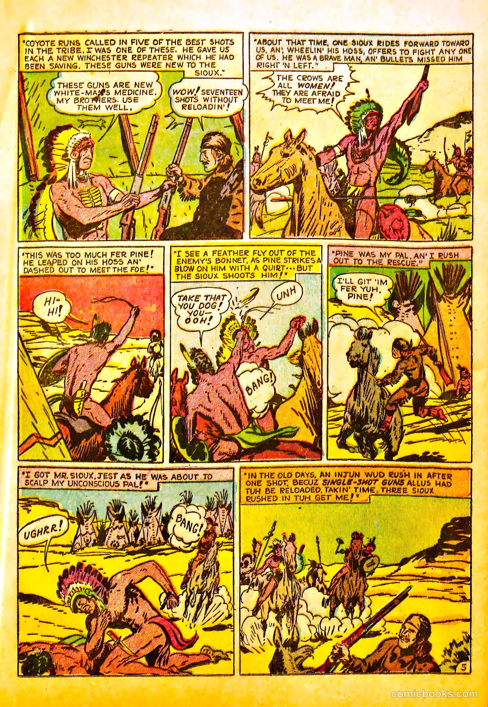 Indian Warriors #7 (1951) — page 32 of 36