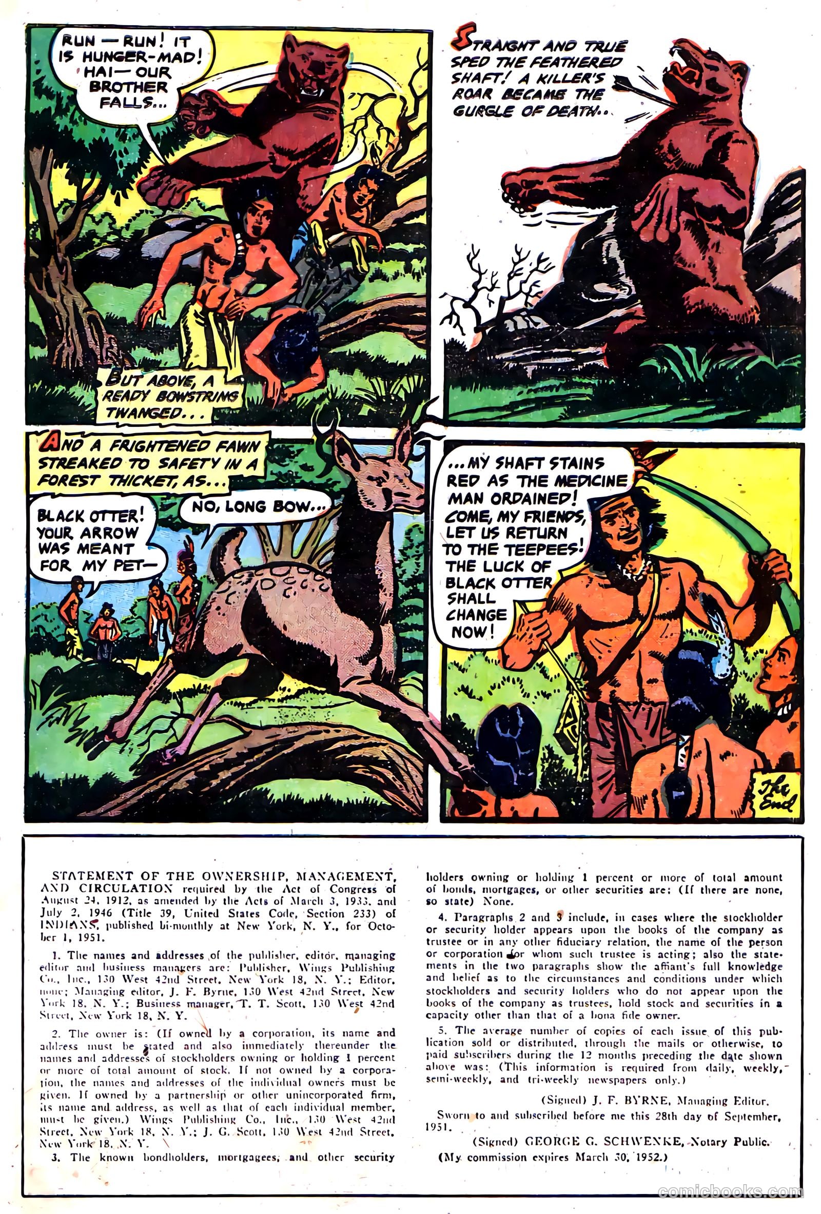 Indians #11 (1952) — page 33 of 35