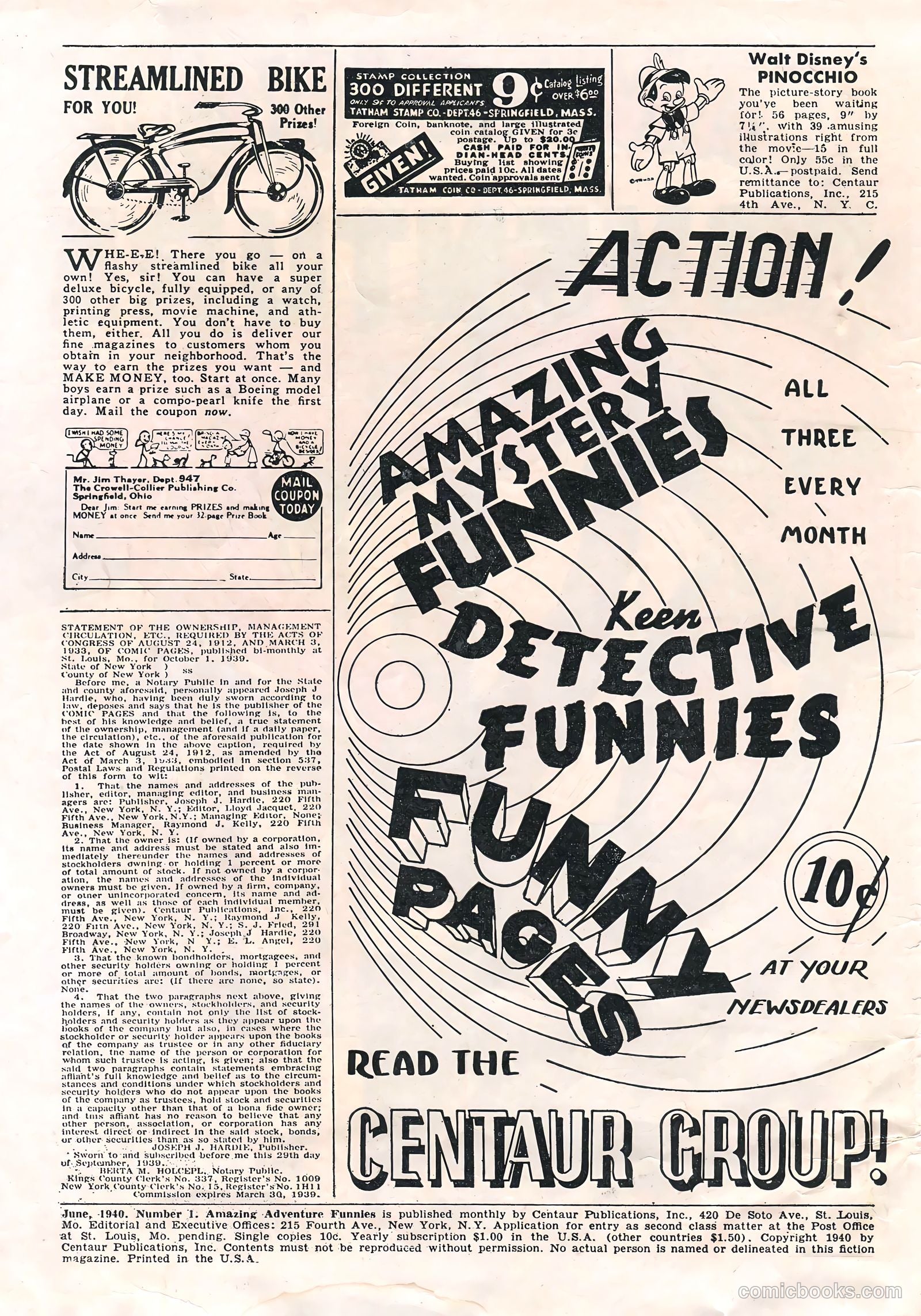 Amazing Adventure Funnies #1 (1940) — page 2 of 68