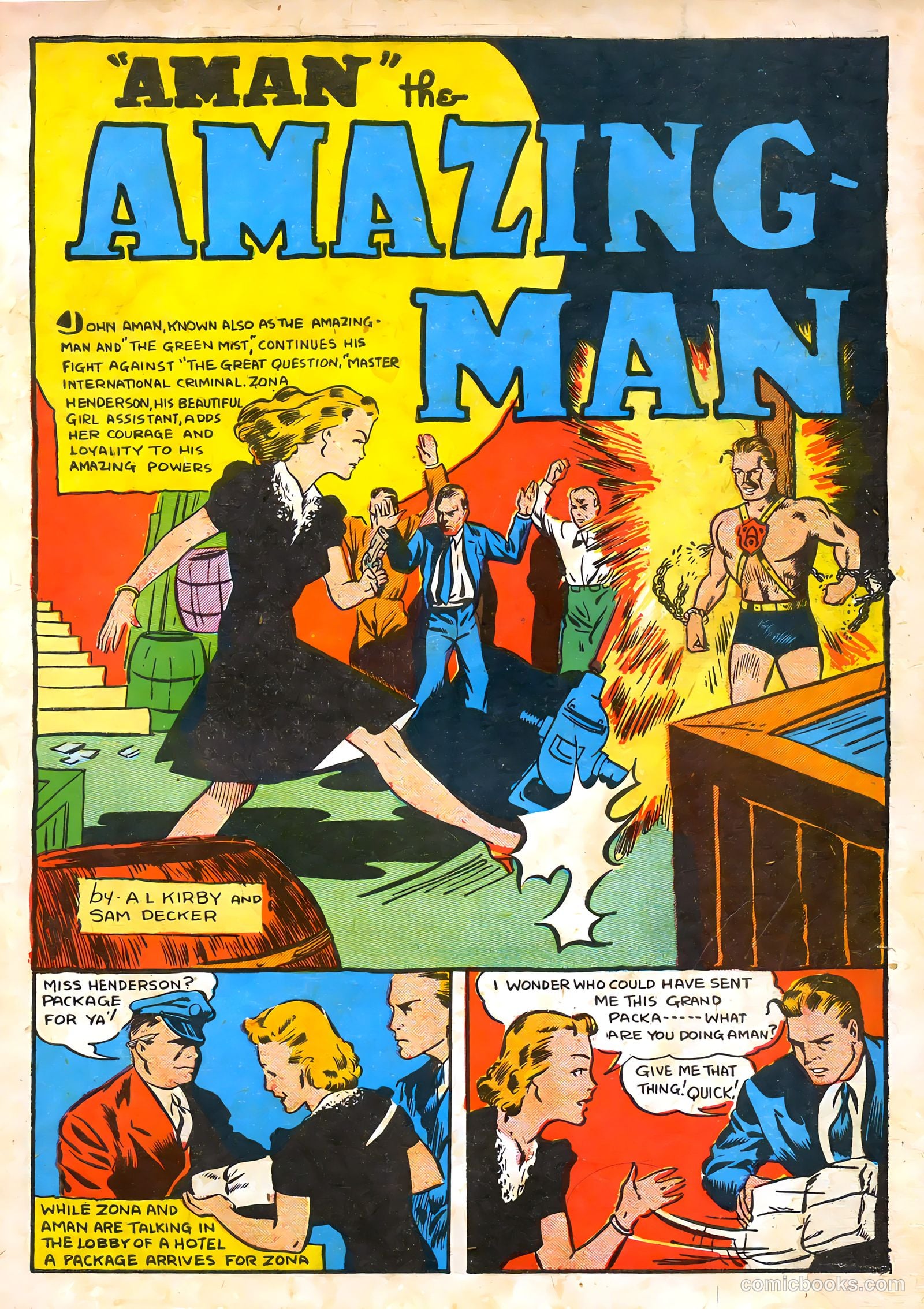 Amazing Man Comics #16 (1940) — page 2 of 68