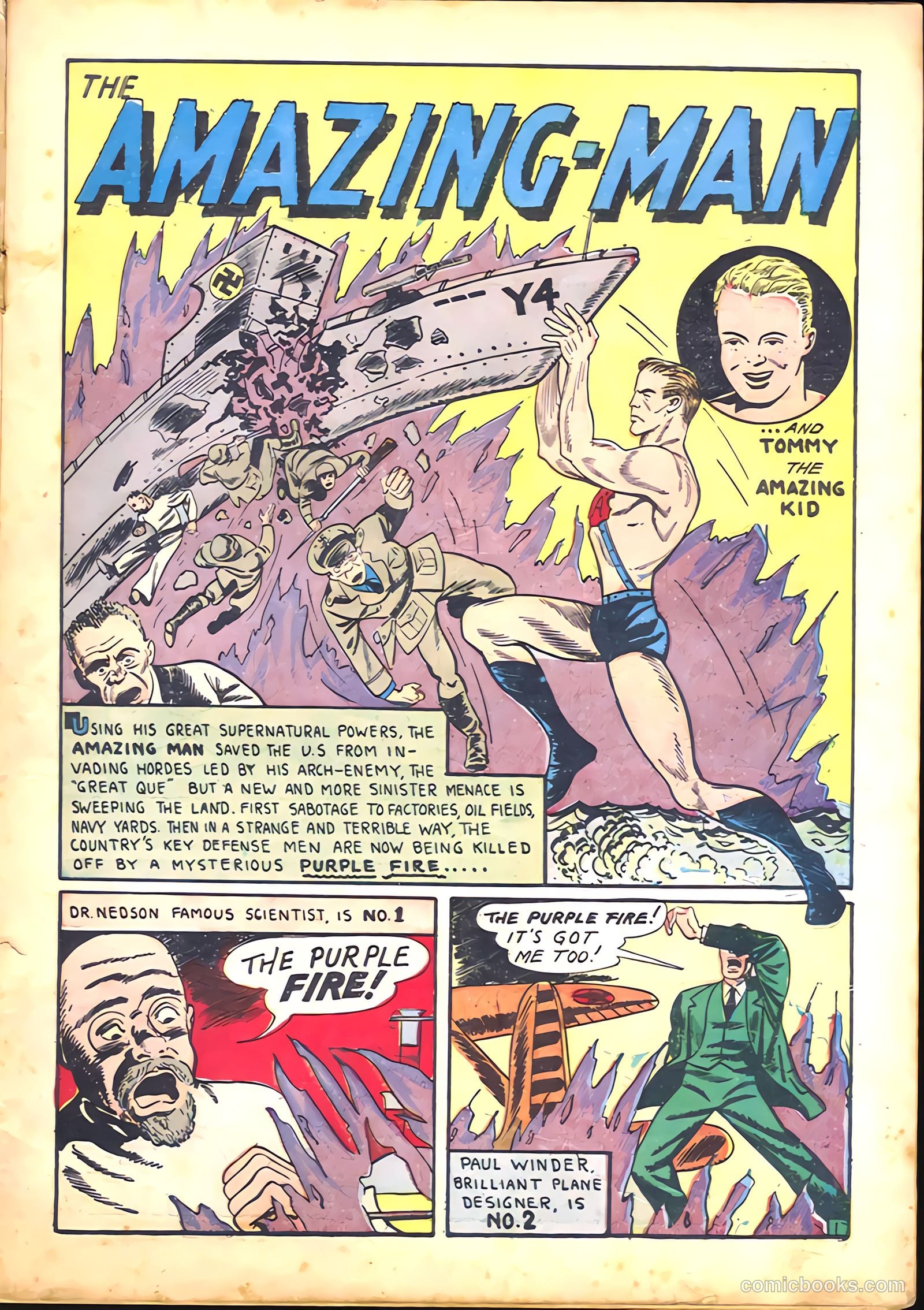 Amazing Man Comics #23 (1941) — page 3 of 68