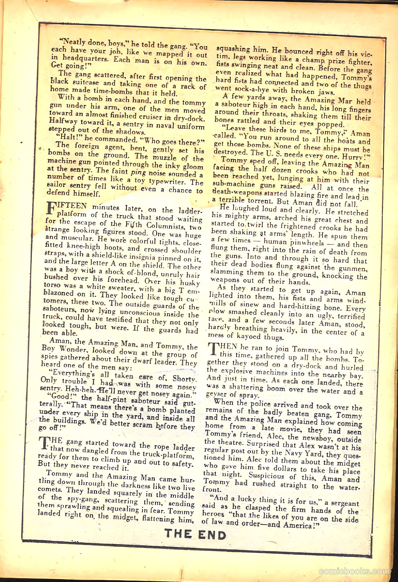 Amazing Man Comics #25 (1941) — page 31 of 68