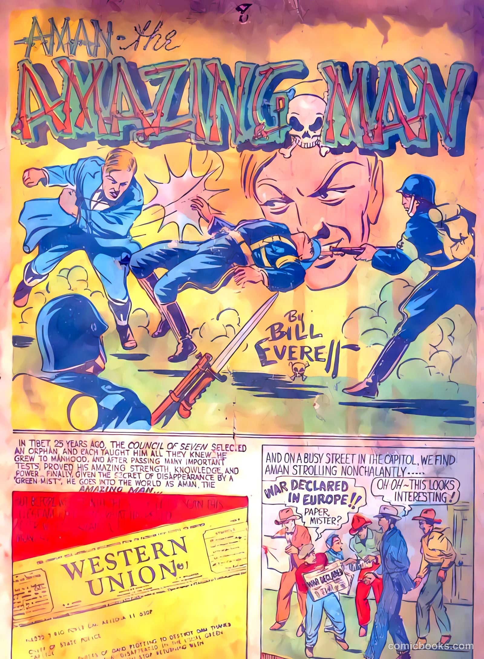Amazing Man Comics #8 (1939) — page 3 of 76