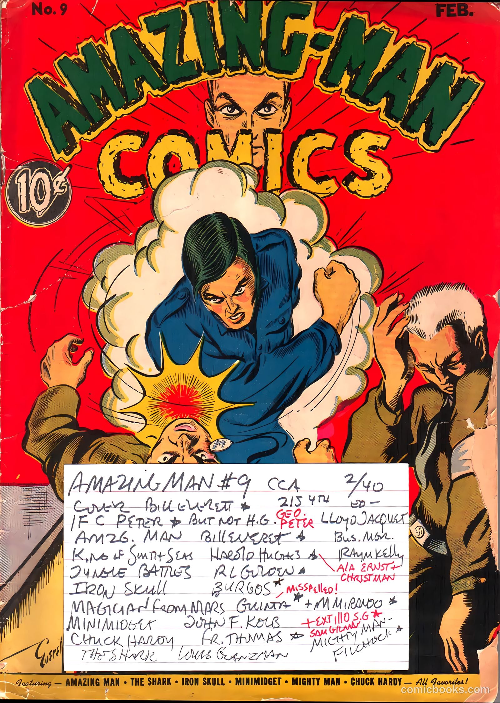 Amazing Man Comics #9 (1940) — page 2 of 69