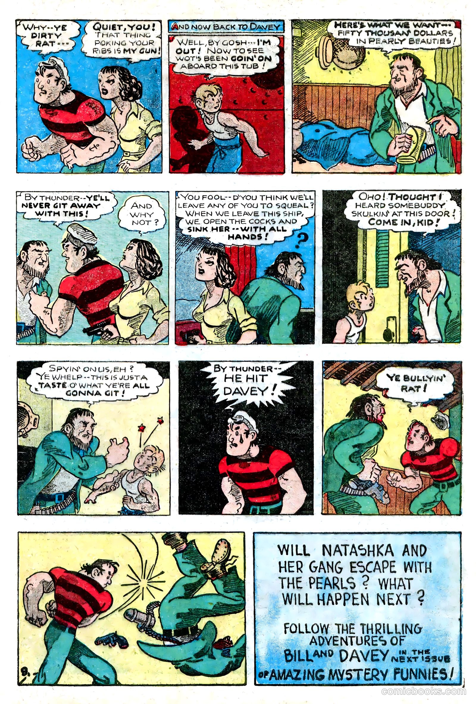 Amazing Mystery Funnies #22 (1942) — page 40 of 66