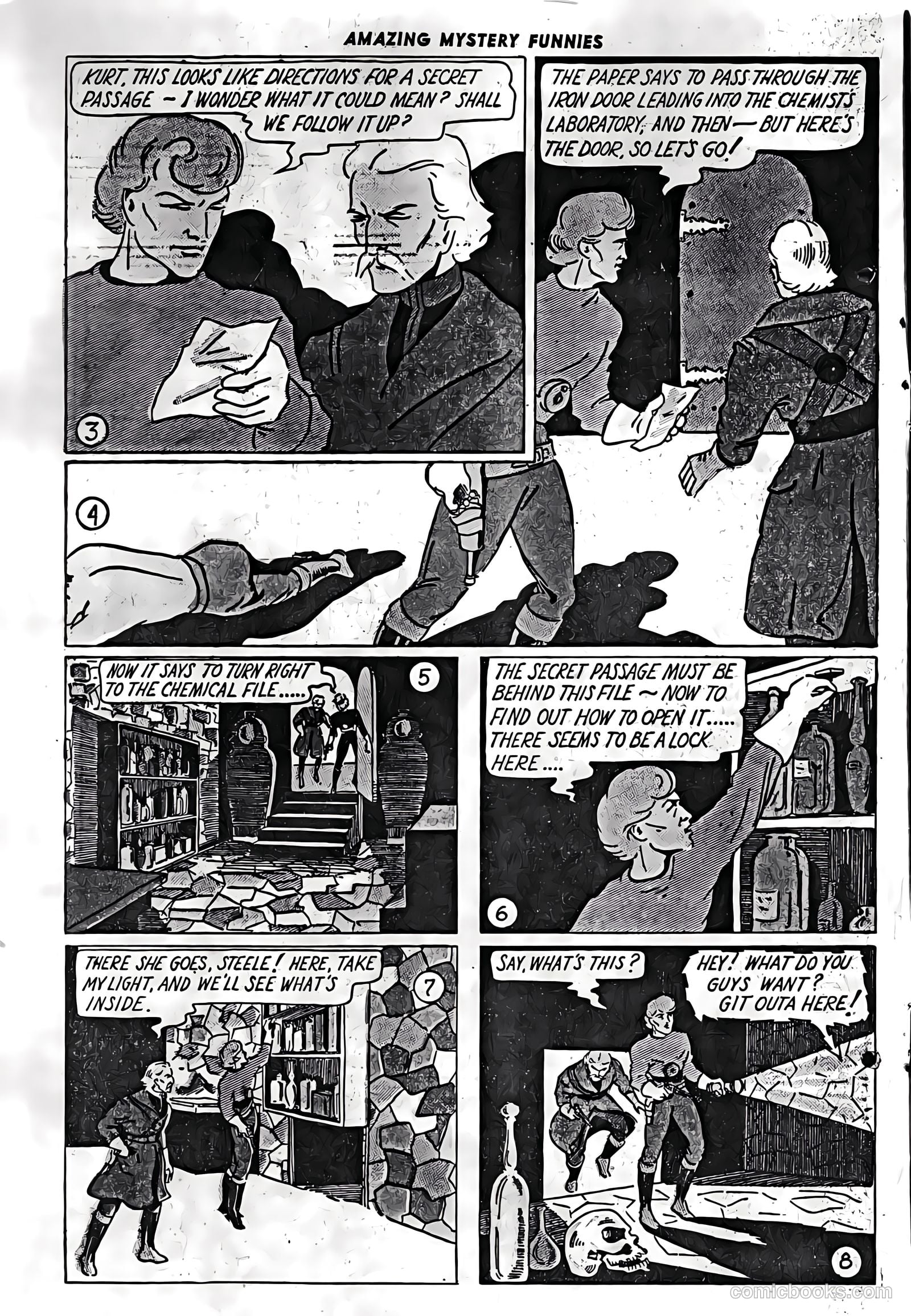 Amazing Mystery Funnies #3 (1939) — page 5 of 53