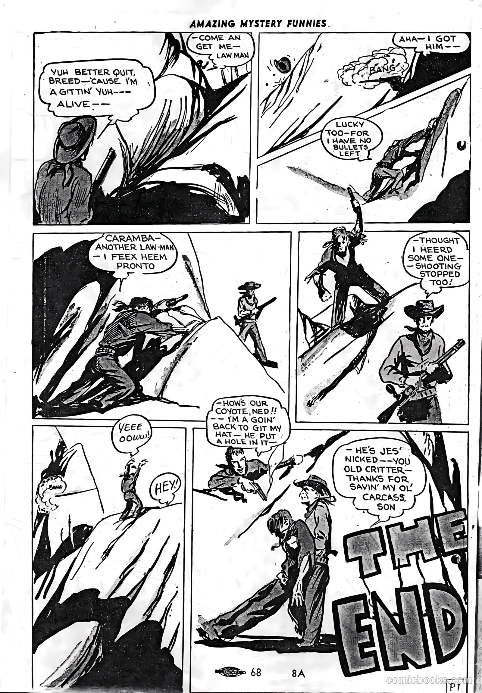Amazing Mystery Funnies #3 (1939) — page 51 of 53