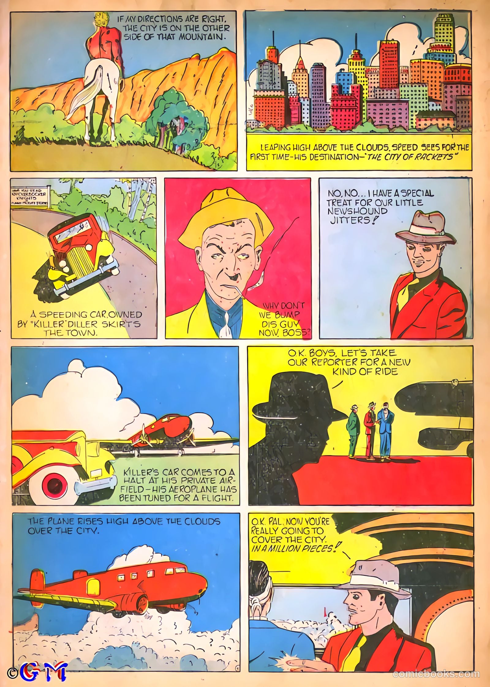 Amazing Mystery Funnies #8 (1939) — page 7 of 53