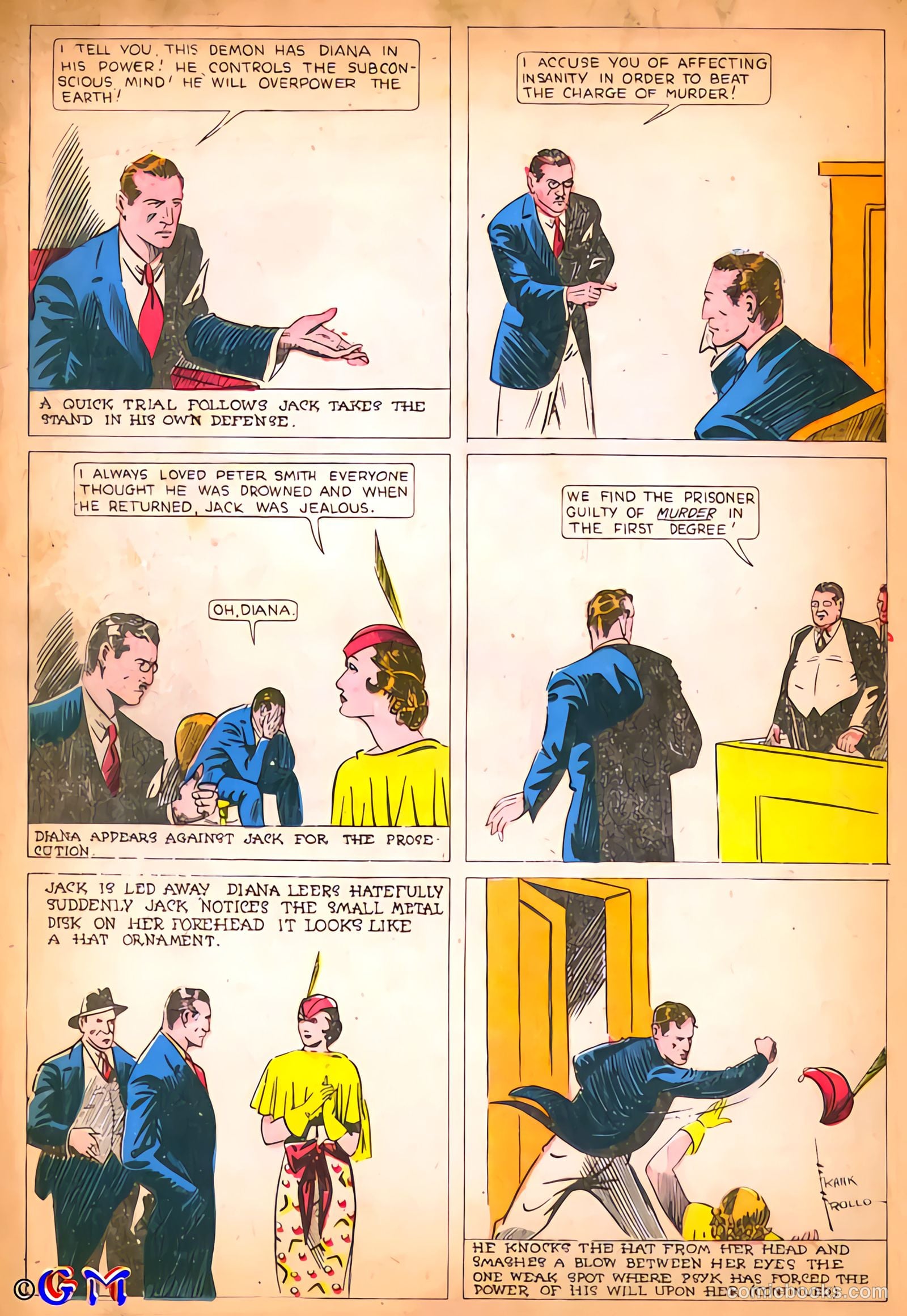 Amazing Mystery Funnies #8 (1939) — page 34 of 53
