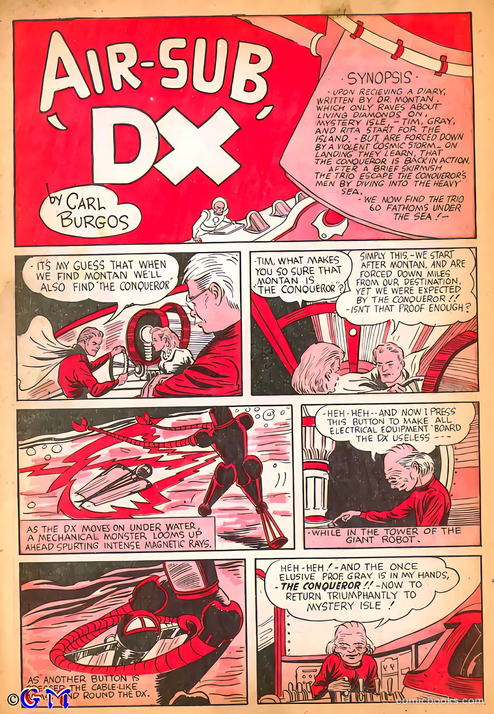 Amazing Mystery Funnies #8 (1939) — page 36 of 53