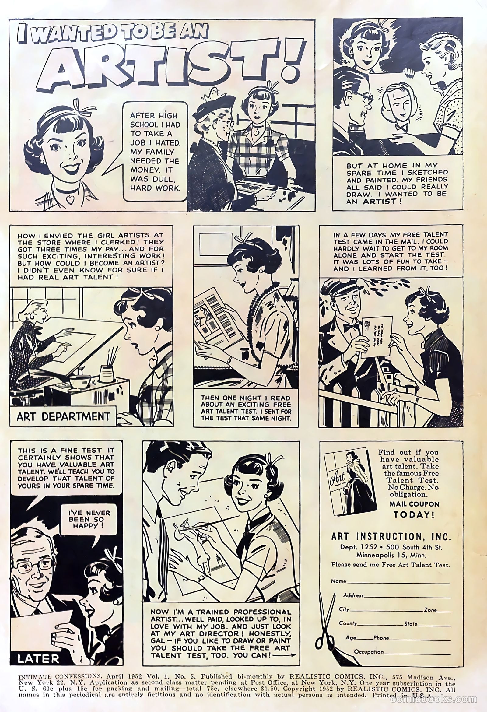Intimate Confessions #5 (1952) — page 4 of 40