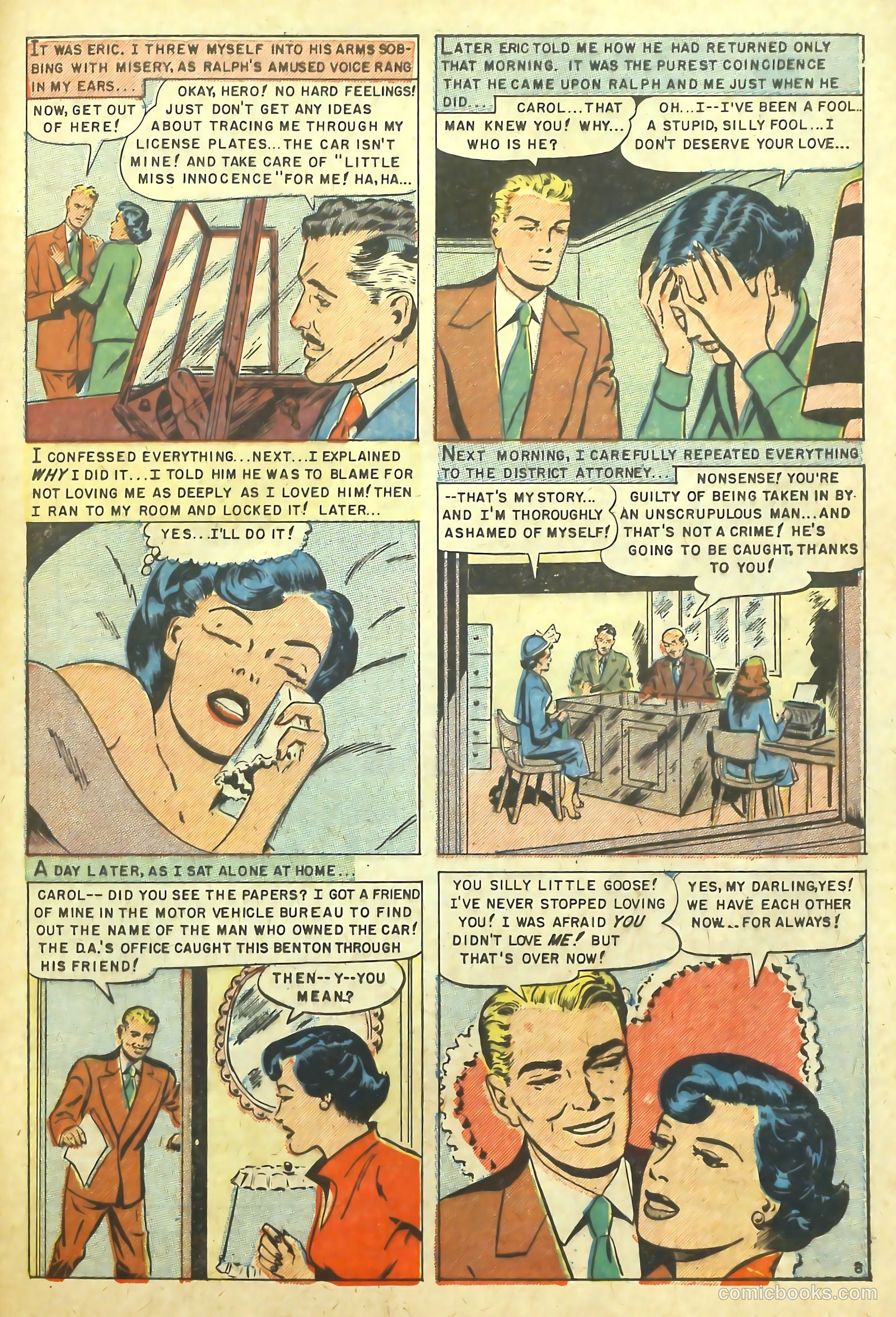 Intimate Confessions #9 (1958) — page 33 of 36