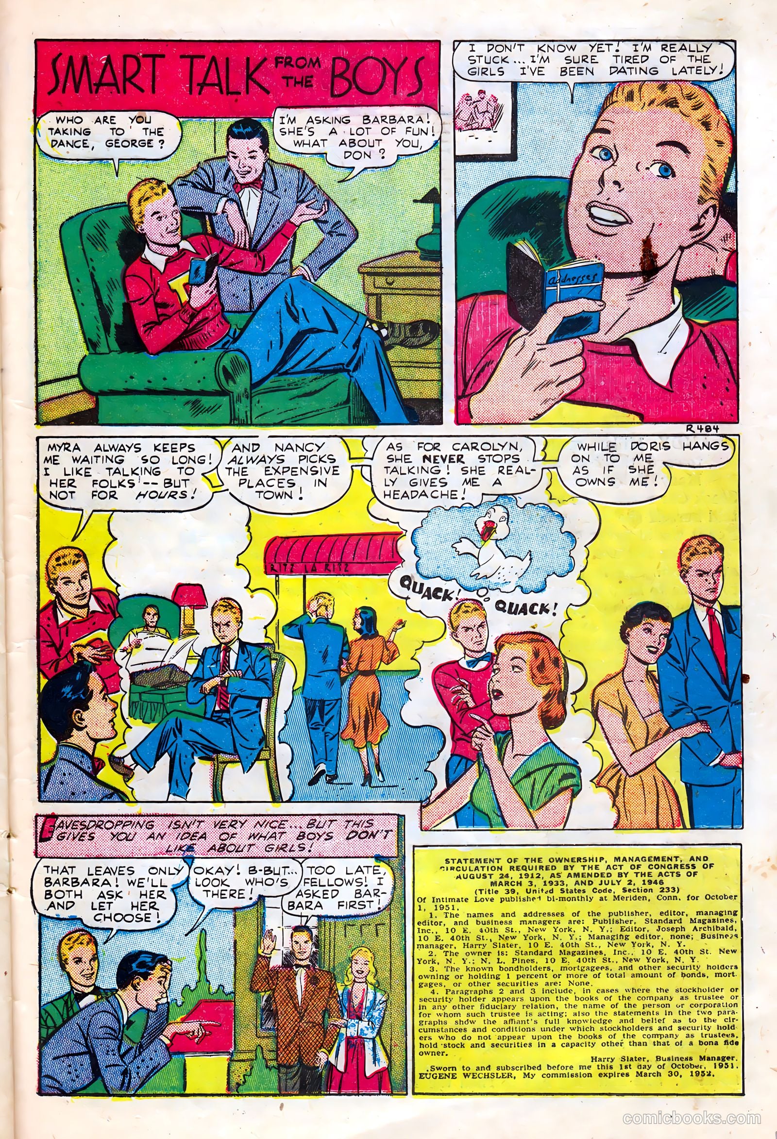 Intimate Love #16 (1952) — page 22 of 37
