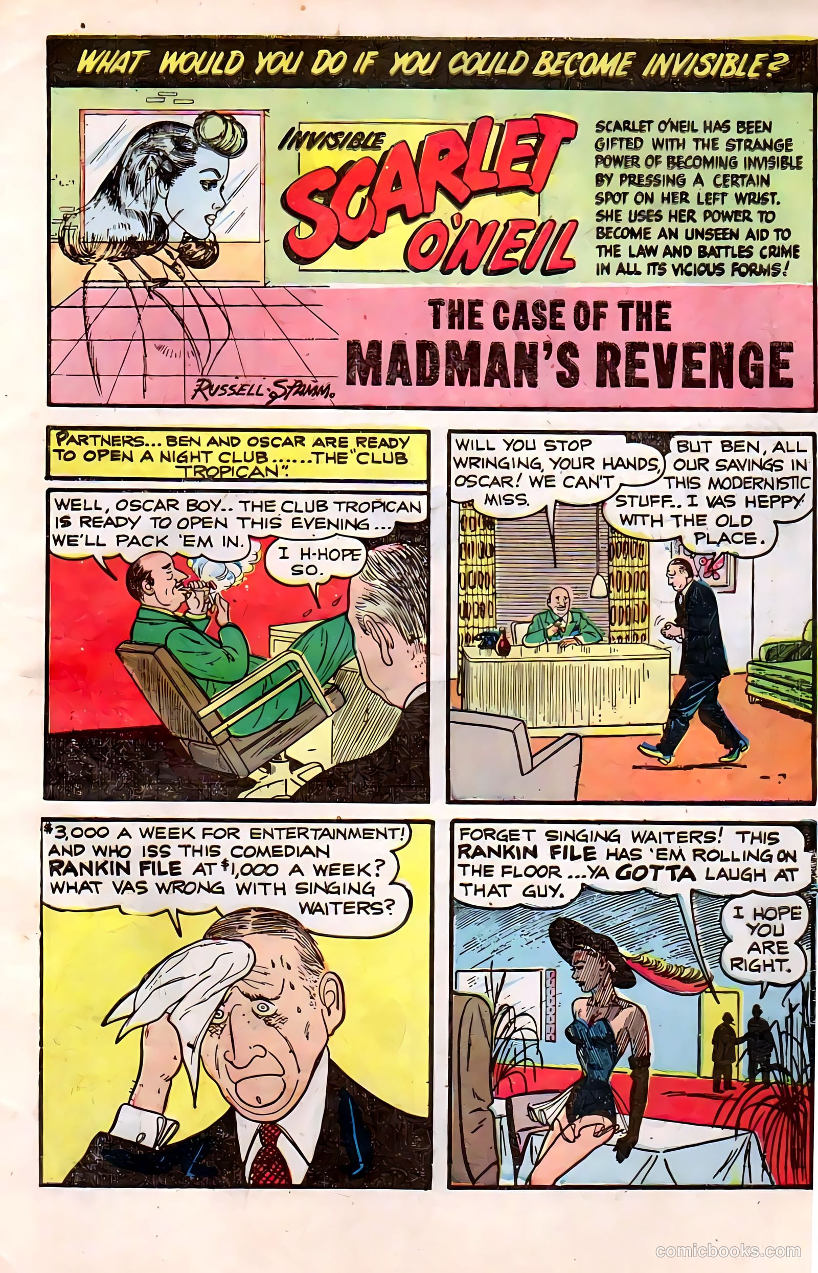 Invisible Scarlet O'Neil #1 (1950) — page 3 of 35