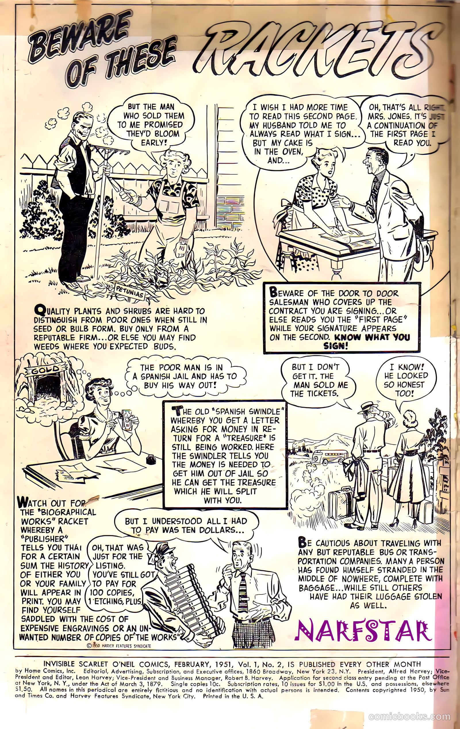 Invisible Scarlet O'Neil #2 (1951) — page 2 of 36