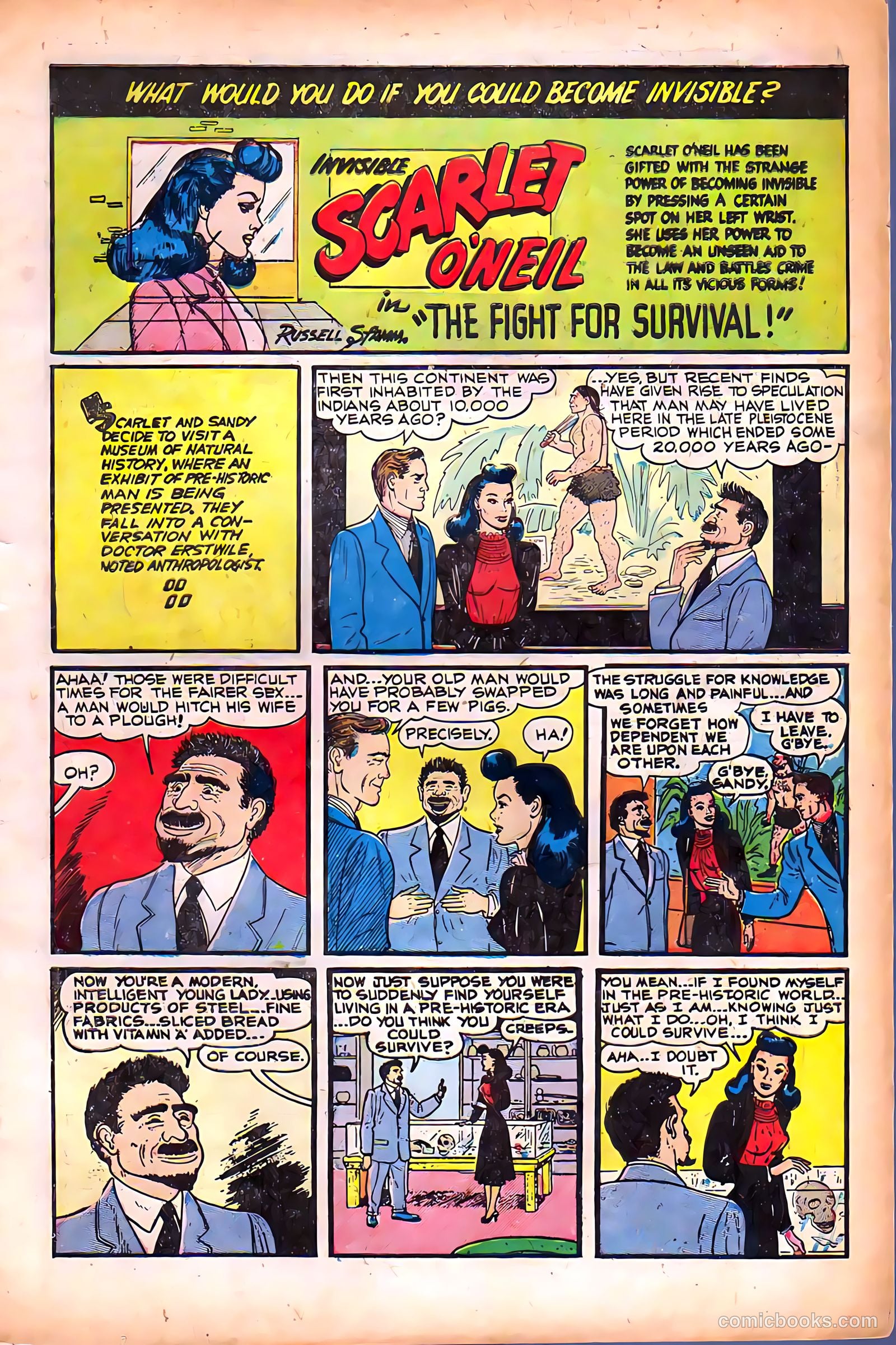 Invisible Scarlet O'Neil #2 (1951) — page 3 of 36