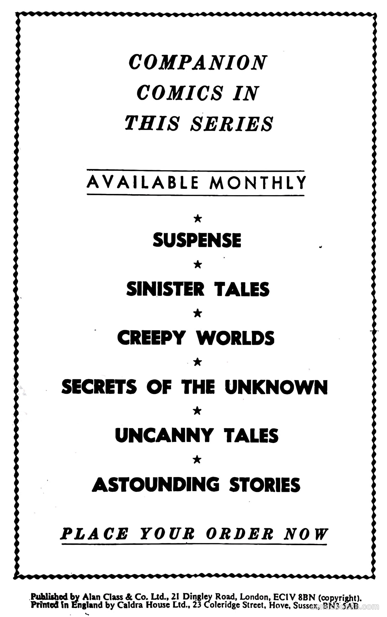 Amazing Stories of Suspense #203 (1983) — page 35 of 35