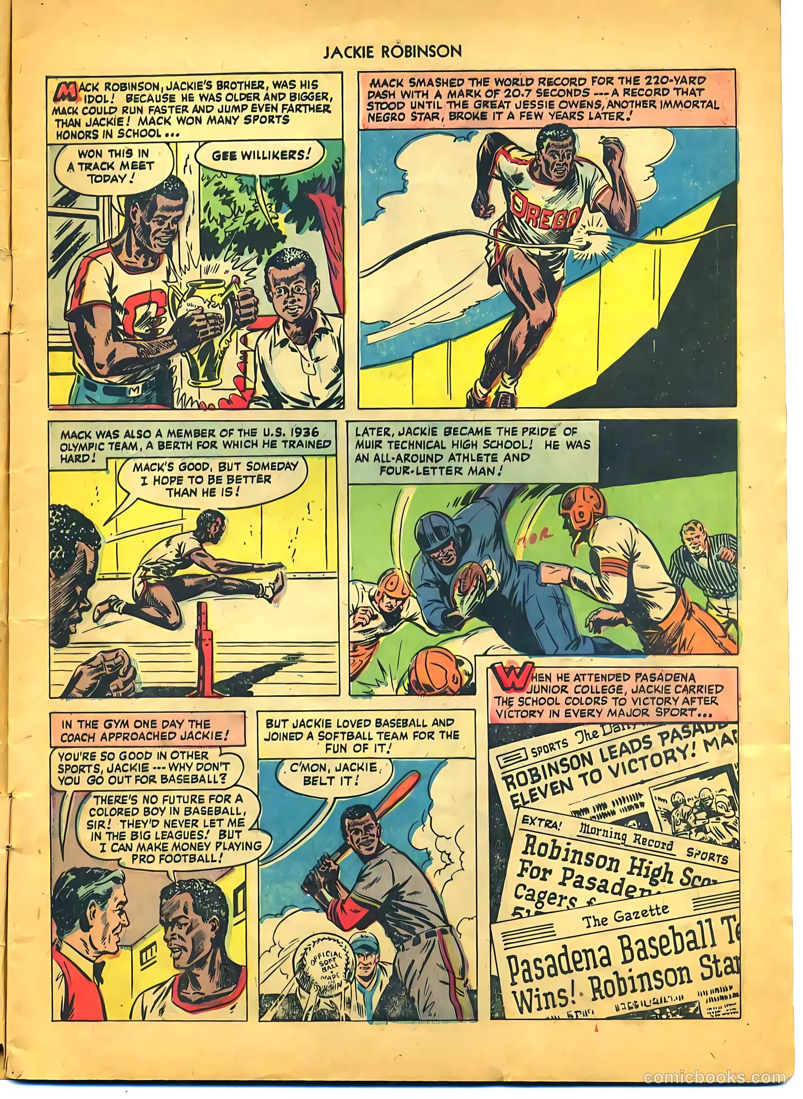 Jackie Robinson #1 (1949) — page 6 of 37