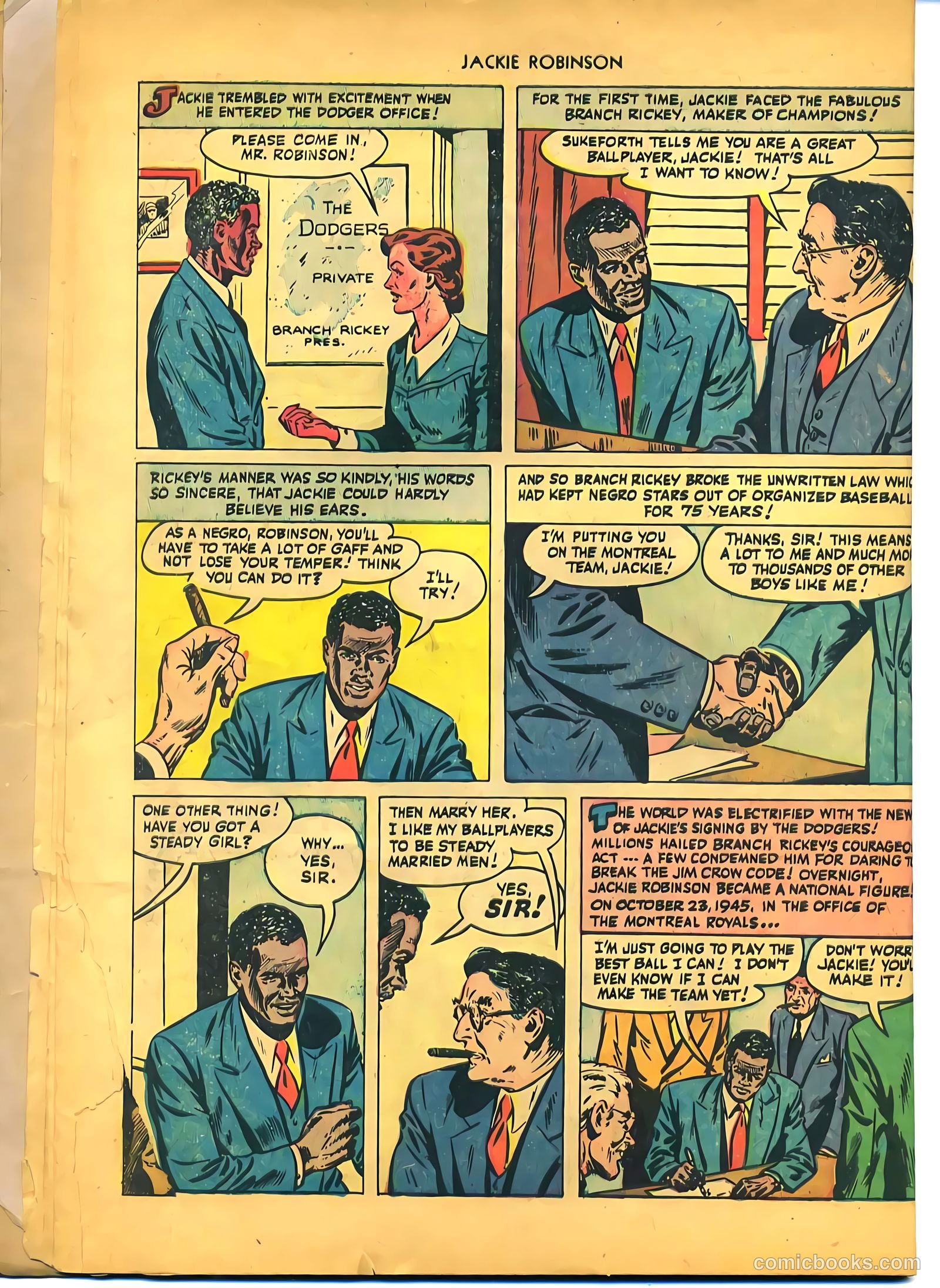 Jackie Robinson #1 (1949) — page 11 of 37