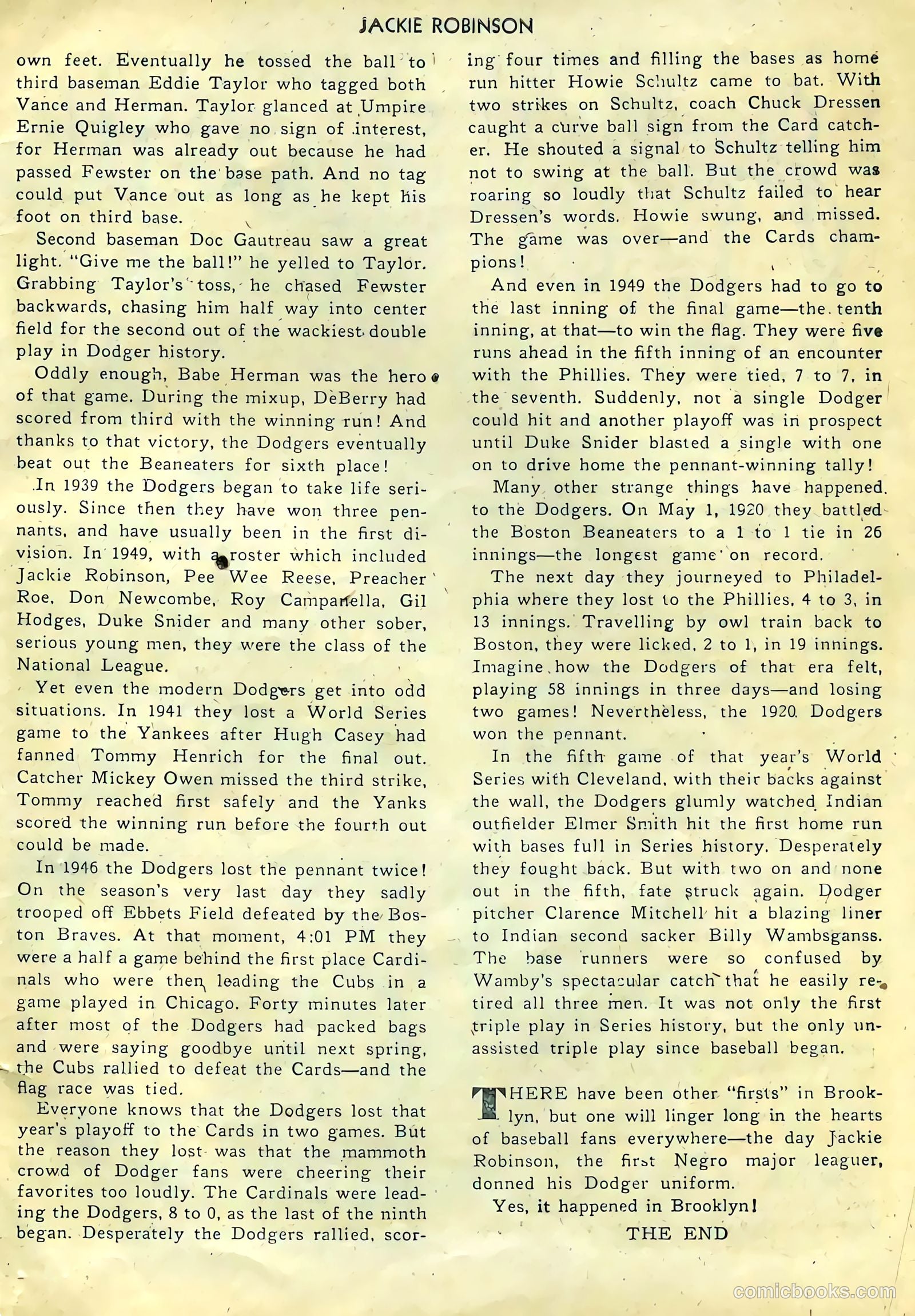 Jackie Robinson #3 (1950) — page 27 of 36