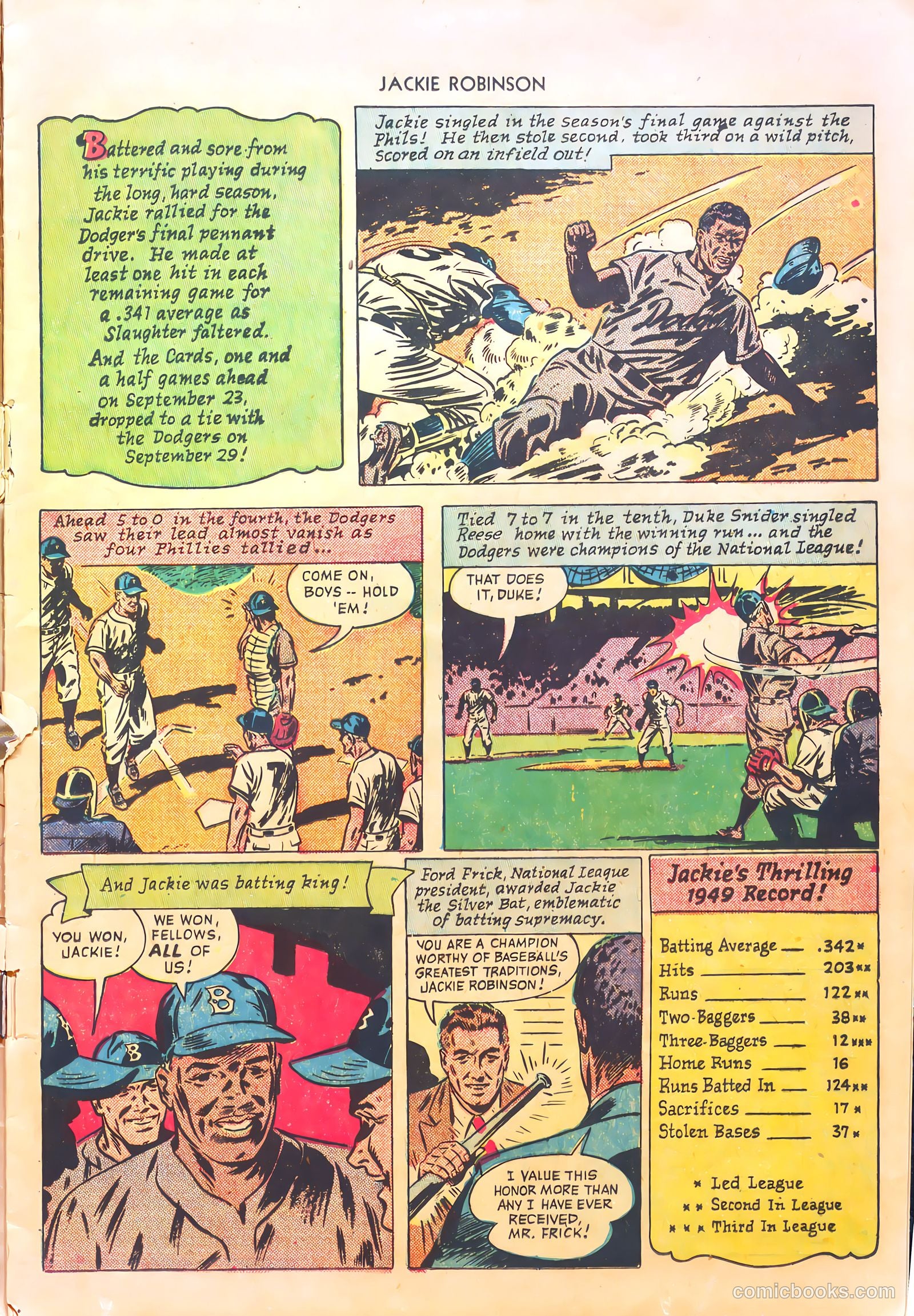 Jackie Robinson #4 (1950) — page 13 of 35