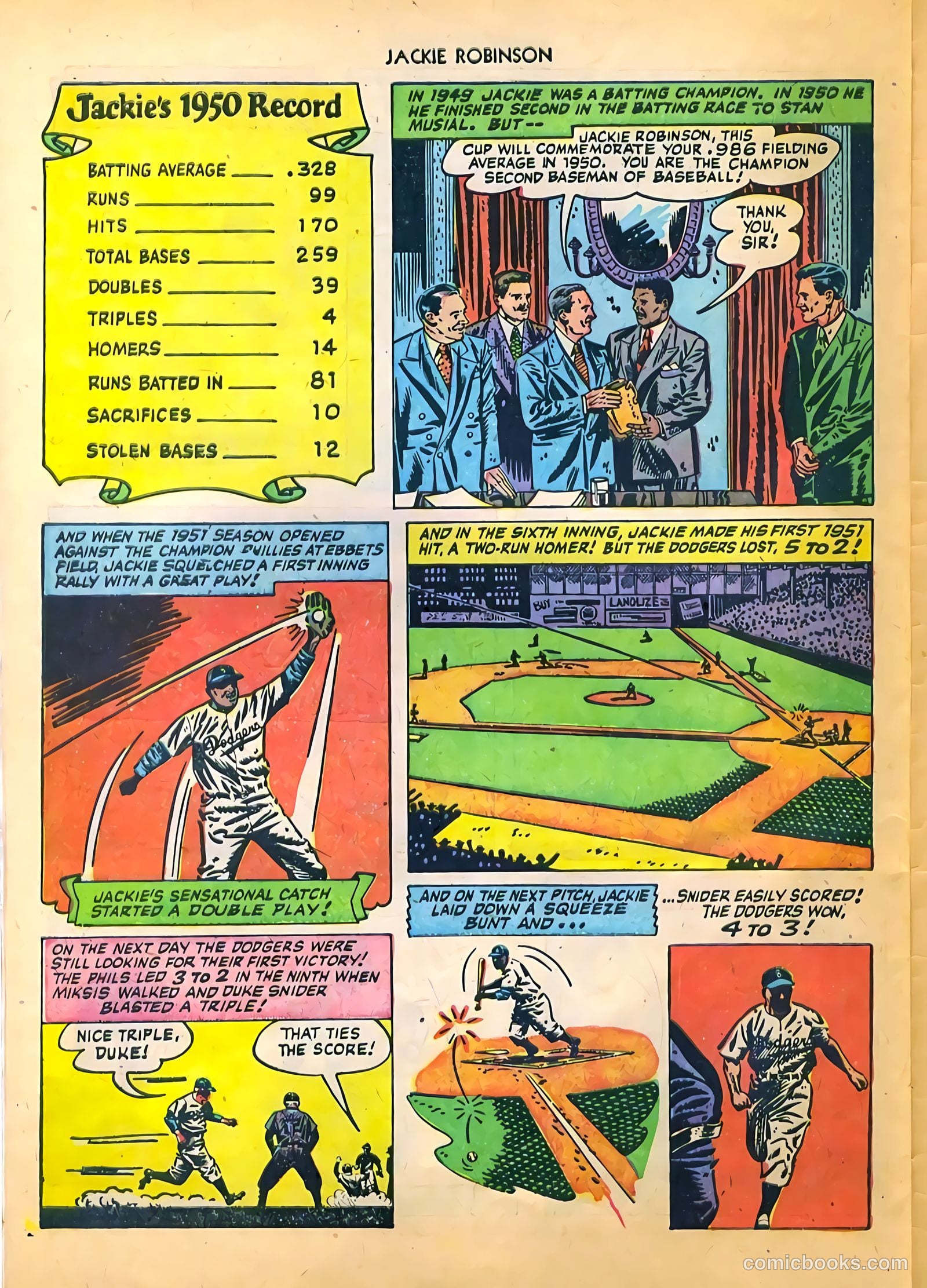Jackie Robinson #6 (1952) — page 31 of 36