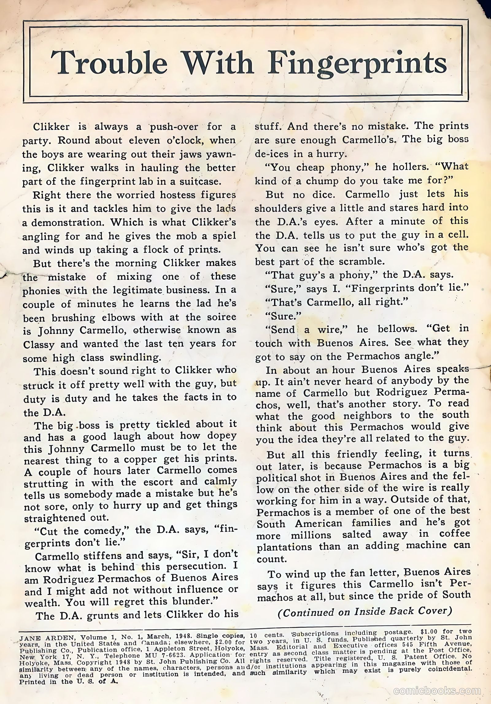 Jane Arden #1 (1948) — page 2 of 36
