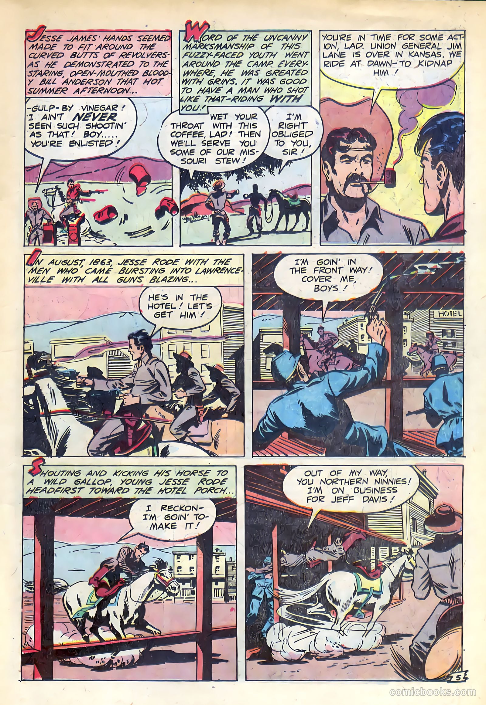Jesse James #1 (1950) — page 7 of 36