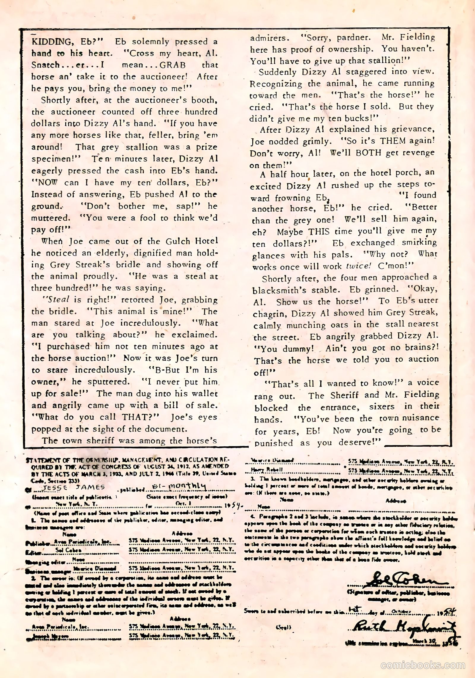 Jesse James #23 (1955) — page 18 of 36
