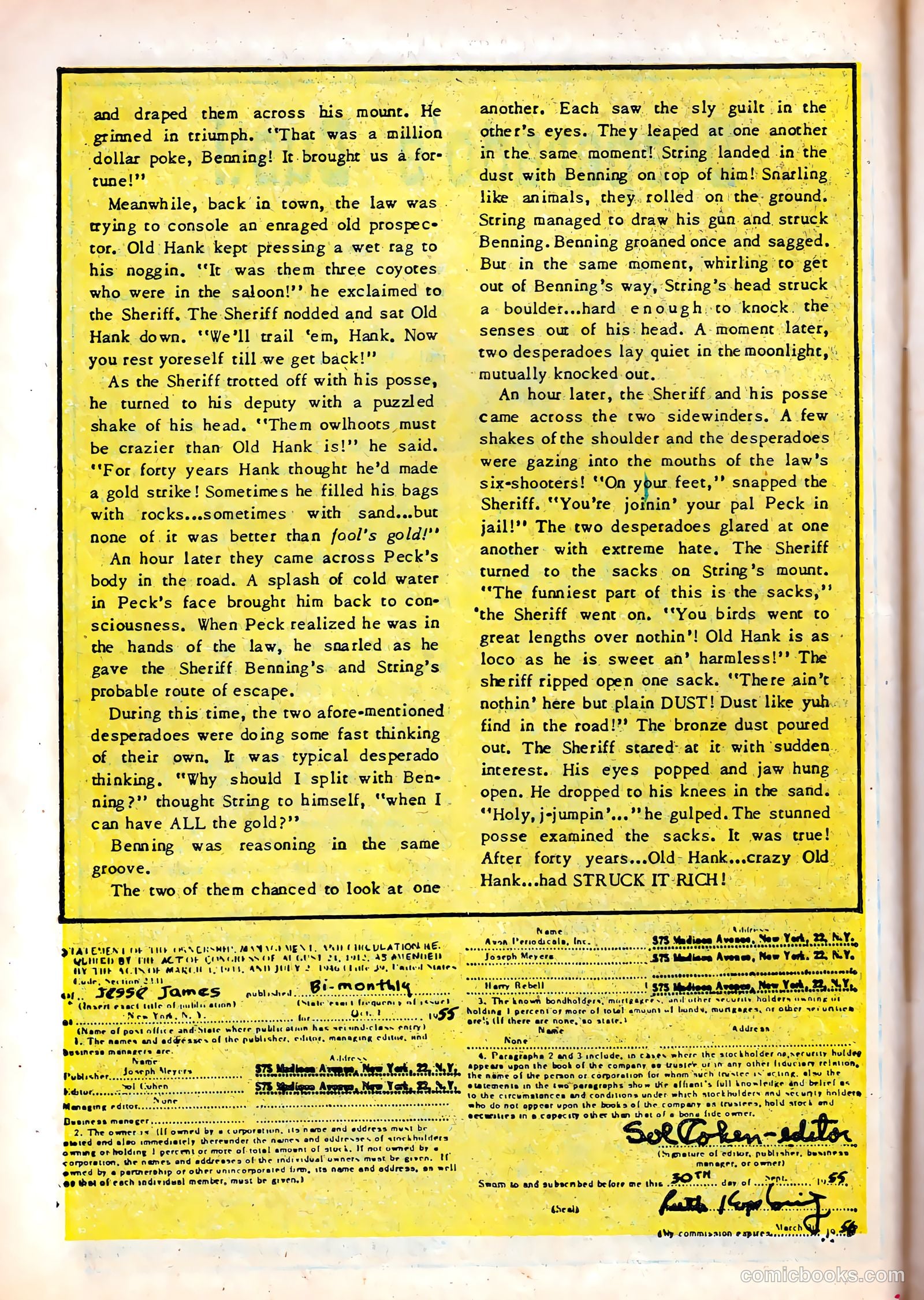 Jesse James #26 (1956) — page 10 of 36