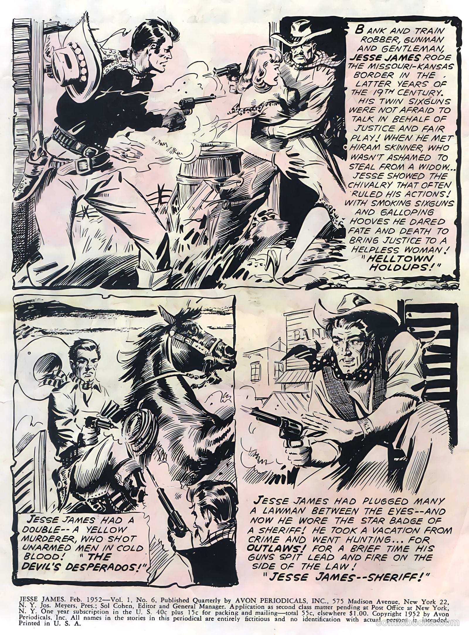Jesse James #6 (1952) — page 2 of 36